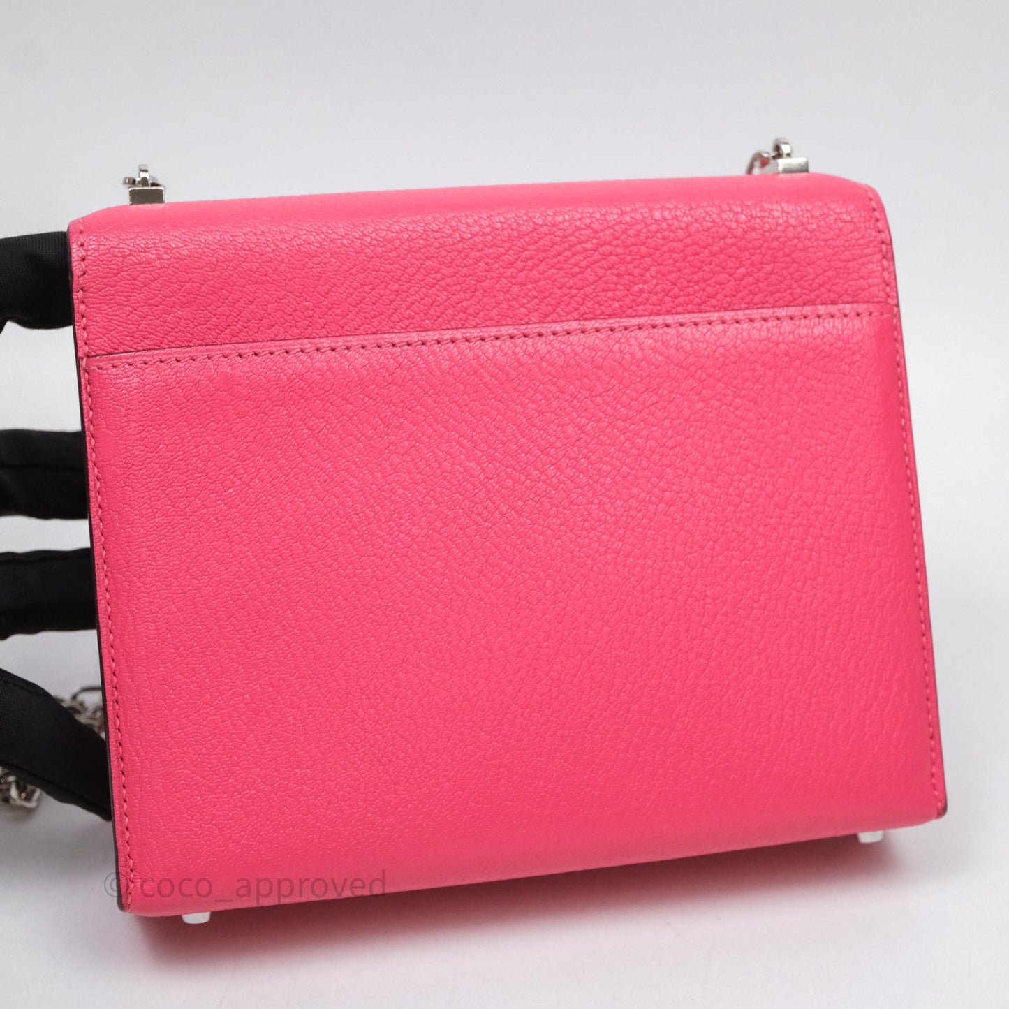 Hermès Mini Verrou Chaine Bag Rose Lipstick U5 Chevre Mysore Palladium Hardware