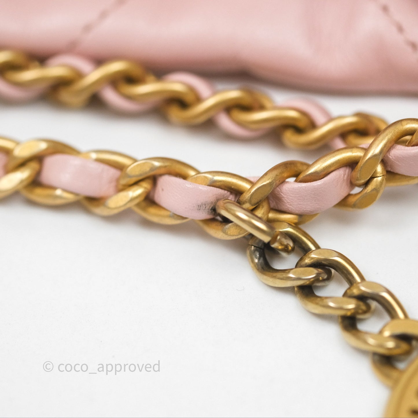 Chanel 22 Mini Bag Light Pink Crumpled Calfskin