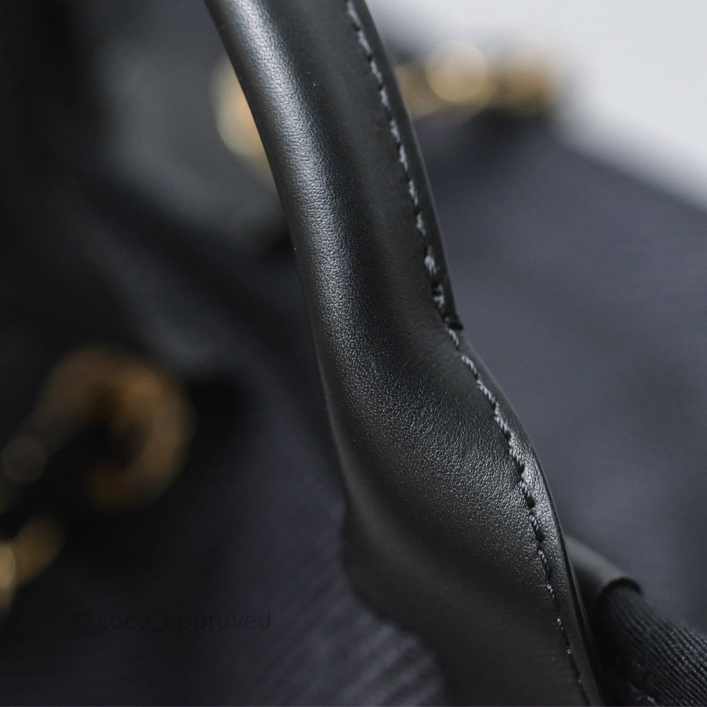 Chanel Canvas Deauville Large Tote Navy Gold Hardware
