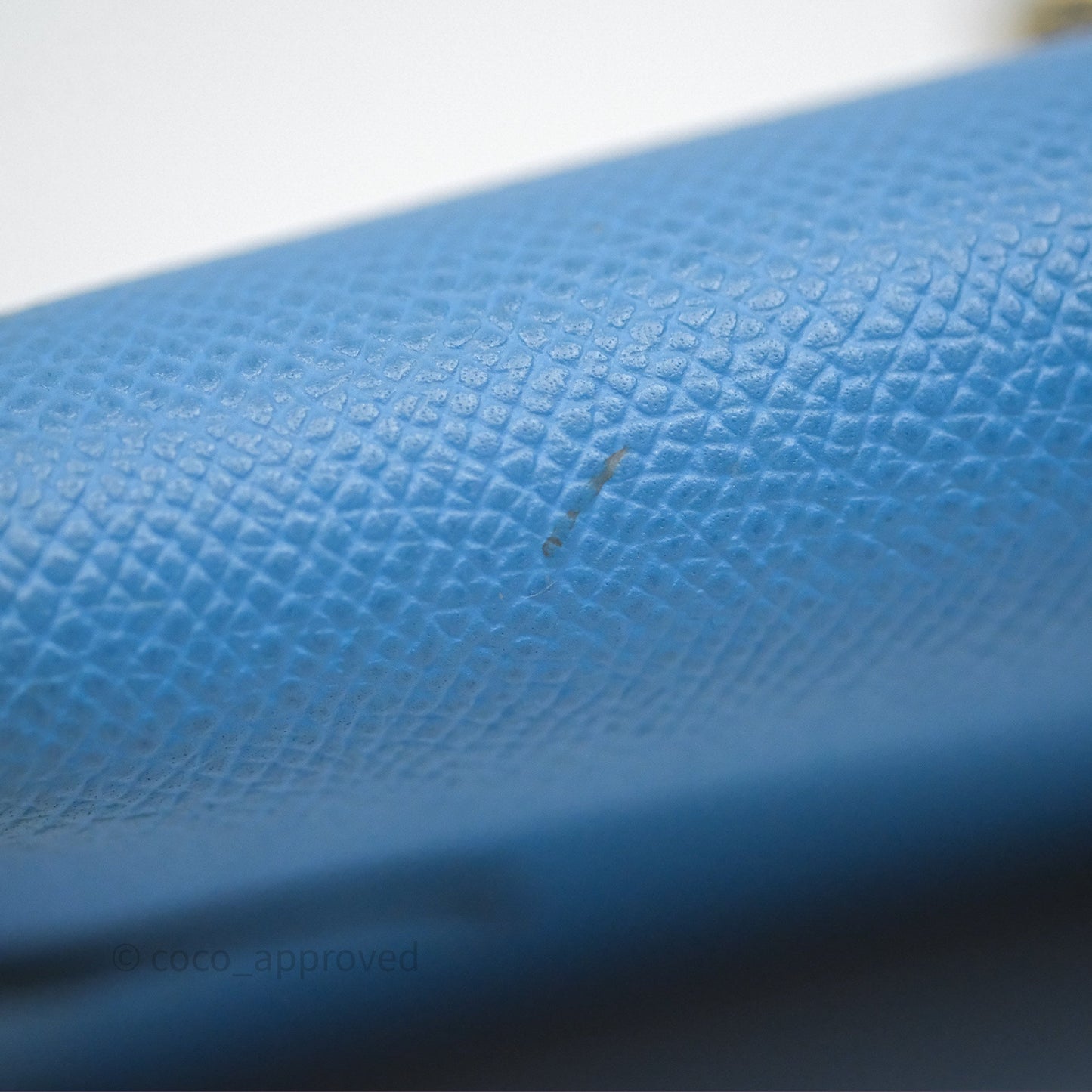 Hermès Kelly Depliant Wallet Blue Epsom Gold Hardware
