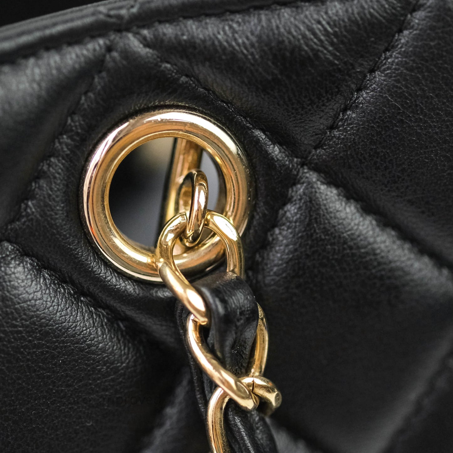 Chanel Quilted Timeless Tote Black Calfskin Gold Hardware