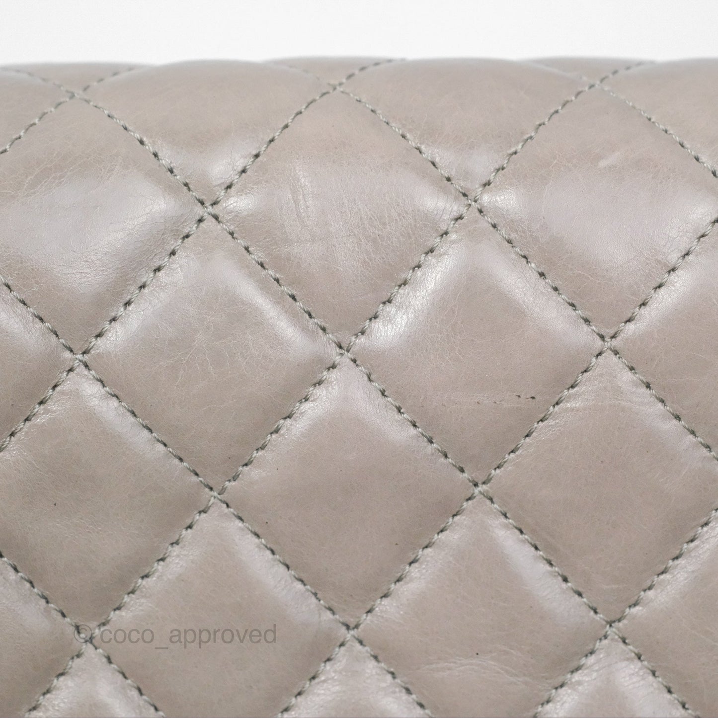 Chanel Accordion Flap Bag Taupe Crinkled Glazed Calfskin
