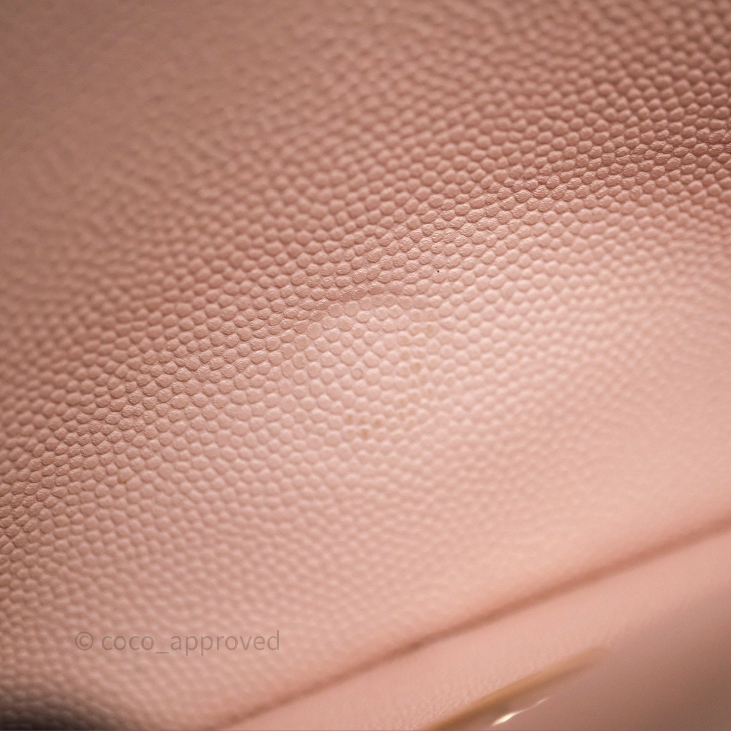 Chanel Small Classic Flap Quilted Rose Clair Caviar Gold Hardware