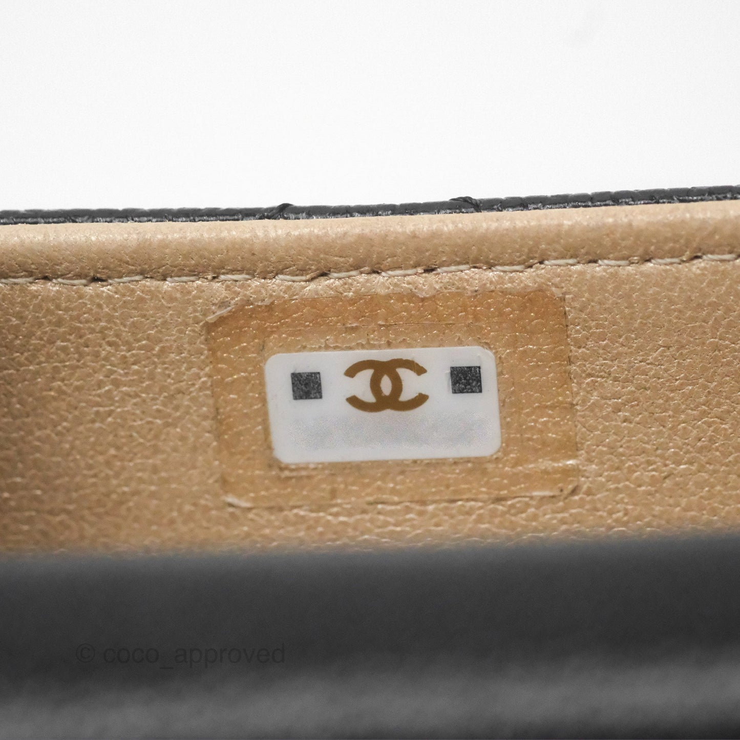 Chanel Clutch with Chain Black Caviar Gold Hardware 22K