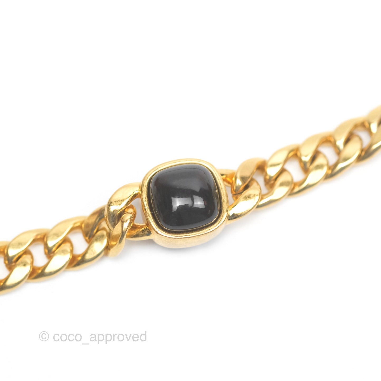 Chanel Vanity Rectangular with Pearl Resin Chain Black Lambskin Gold Hardware