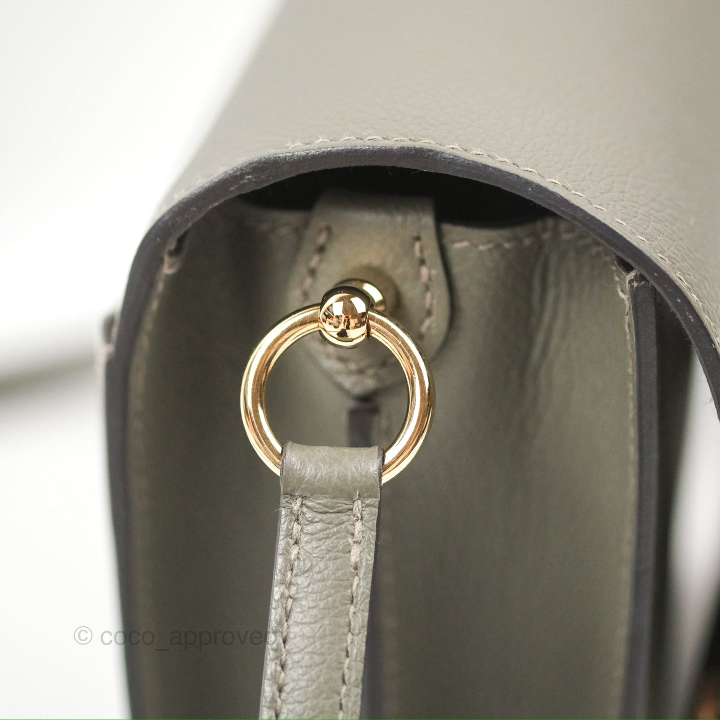 Hermès Roulis Mini 18 Gris Meyer 0L Evercolor Permabrass Hardware