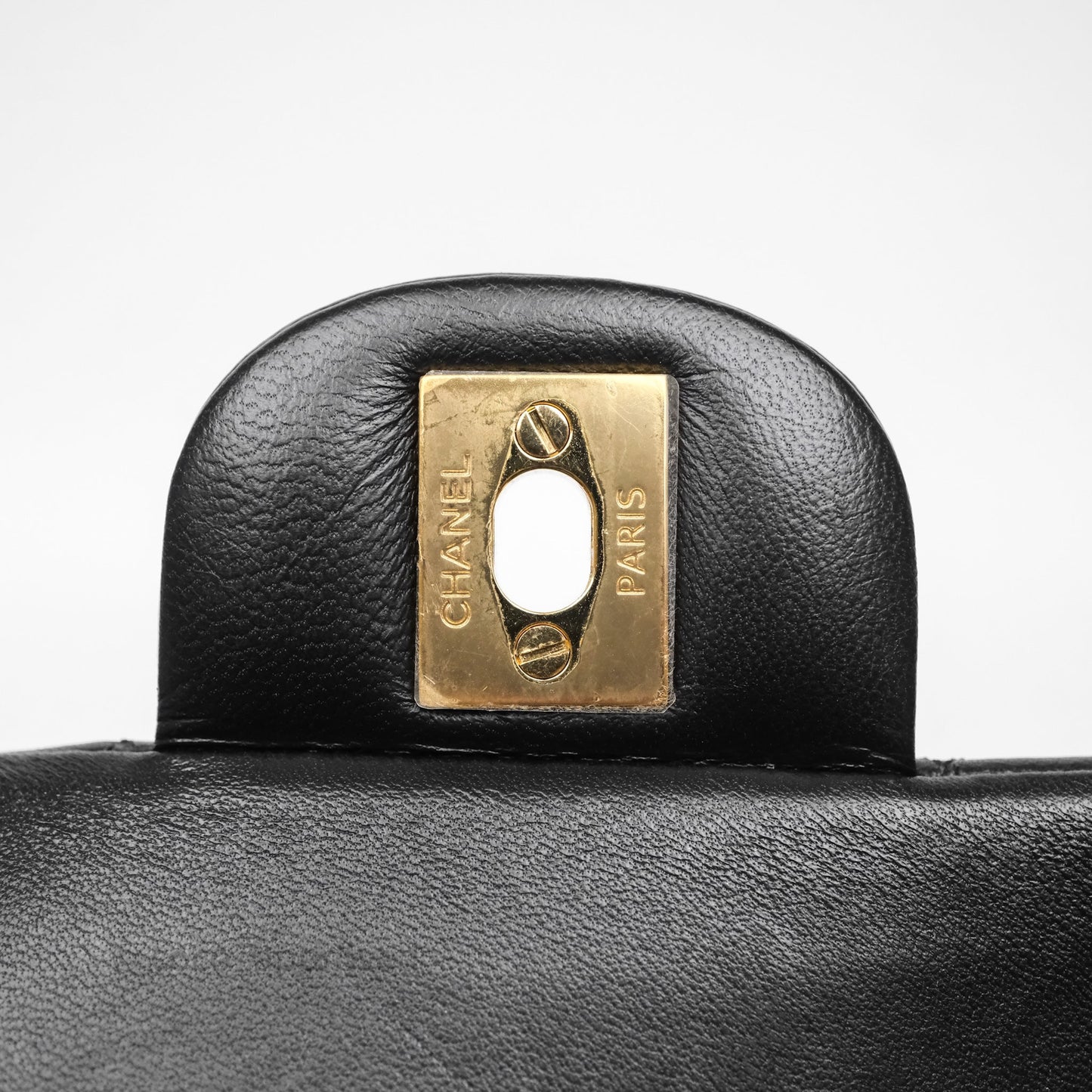 Chanel Small Classic Flap Quilted Black Lambskin Gold Hardware