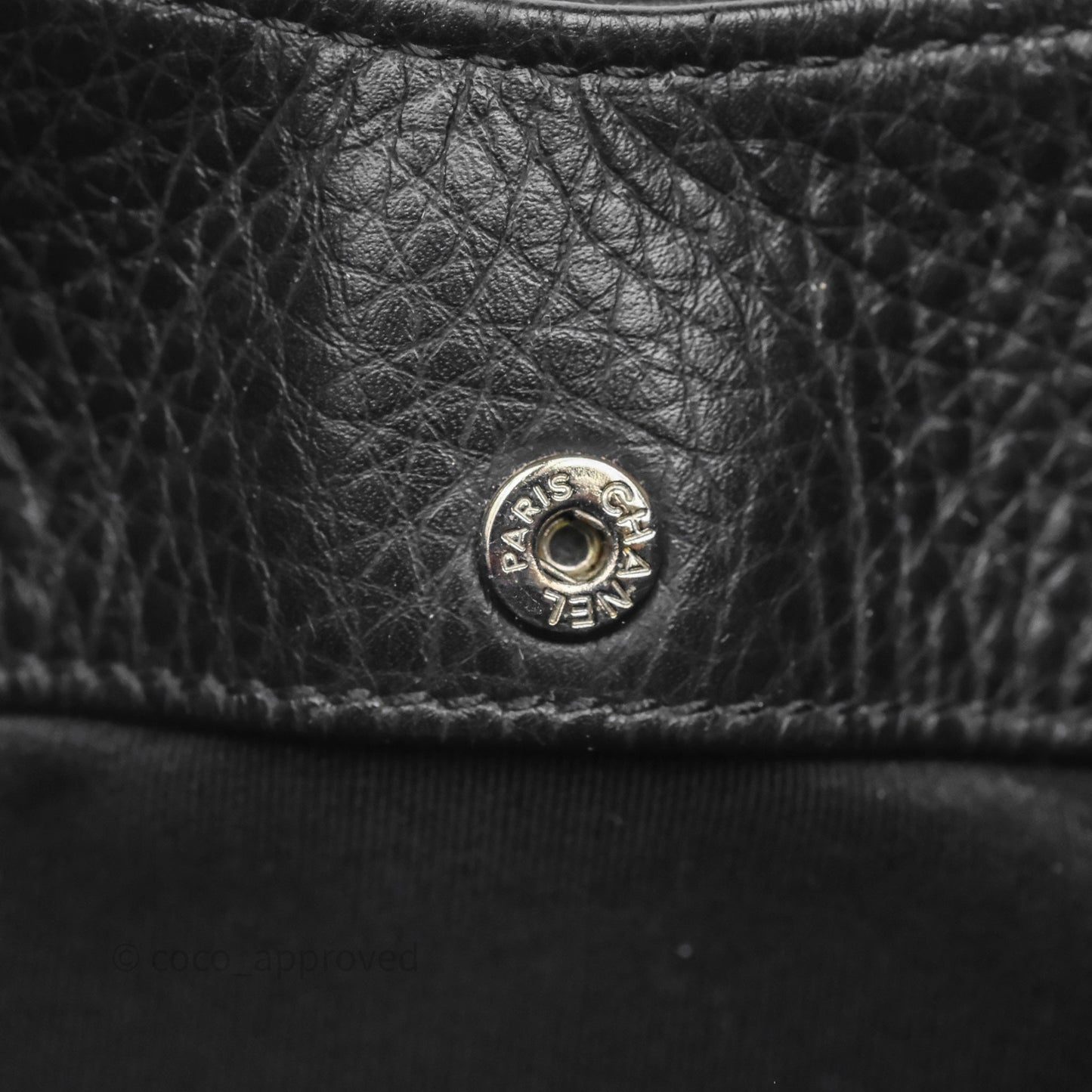 Chanel Executive Tote Bag Black Grained Calfskin Silver Hardware