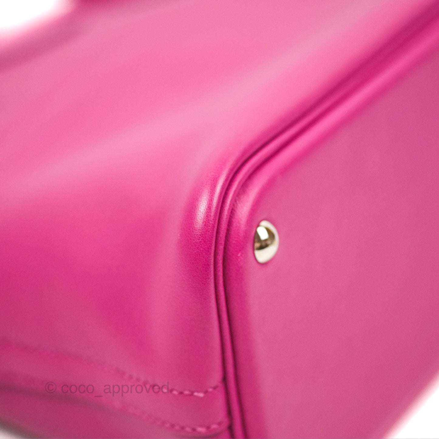 Hermès Bolide 27 Rose Pourpre Swift Palladium Hardware