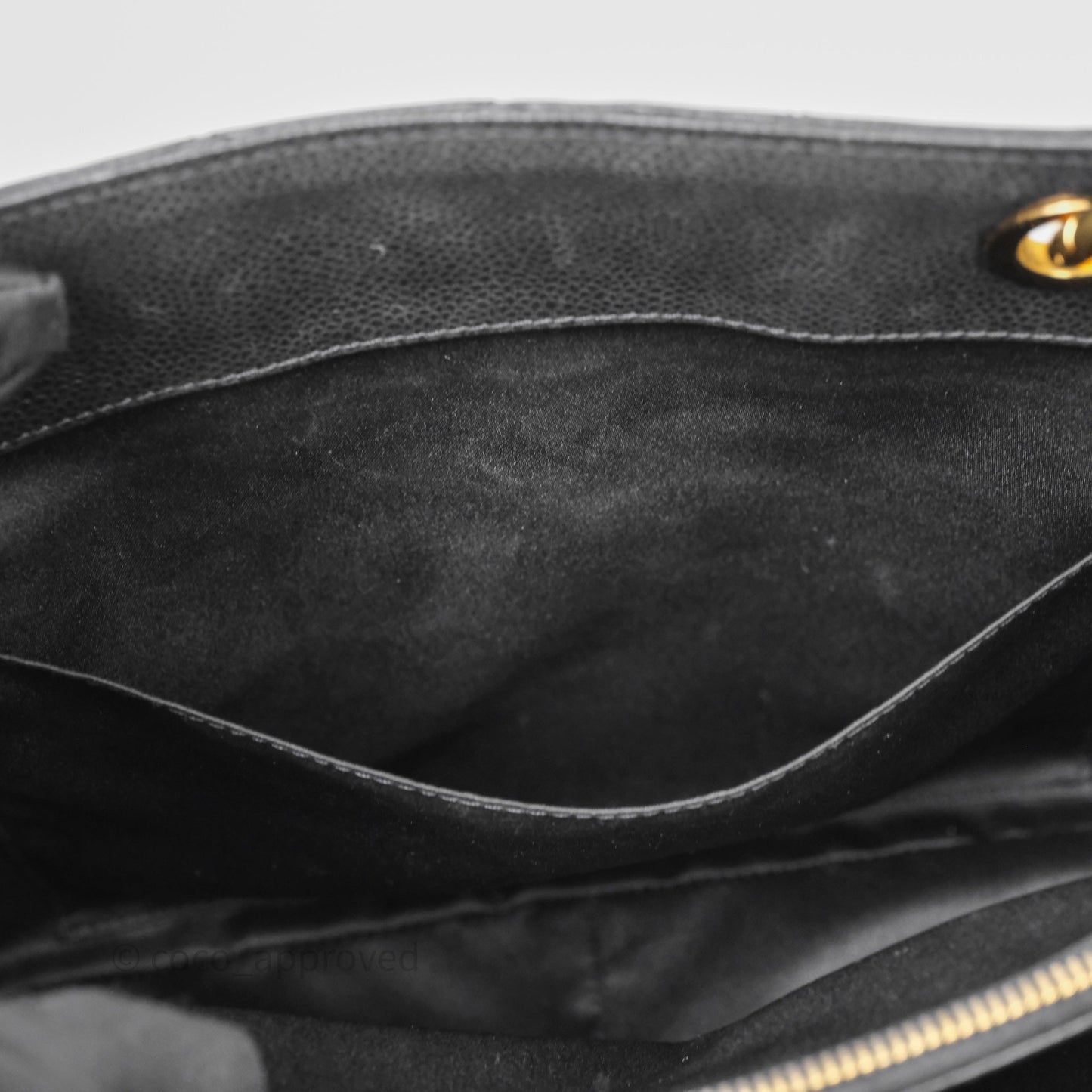 Chanel GST Black Caviar Gold Hardware