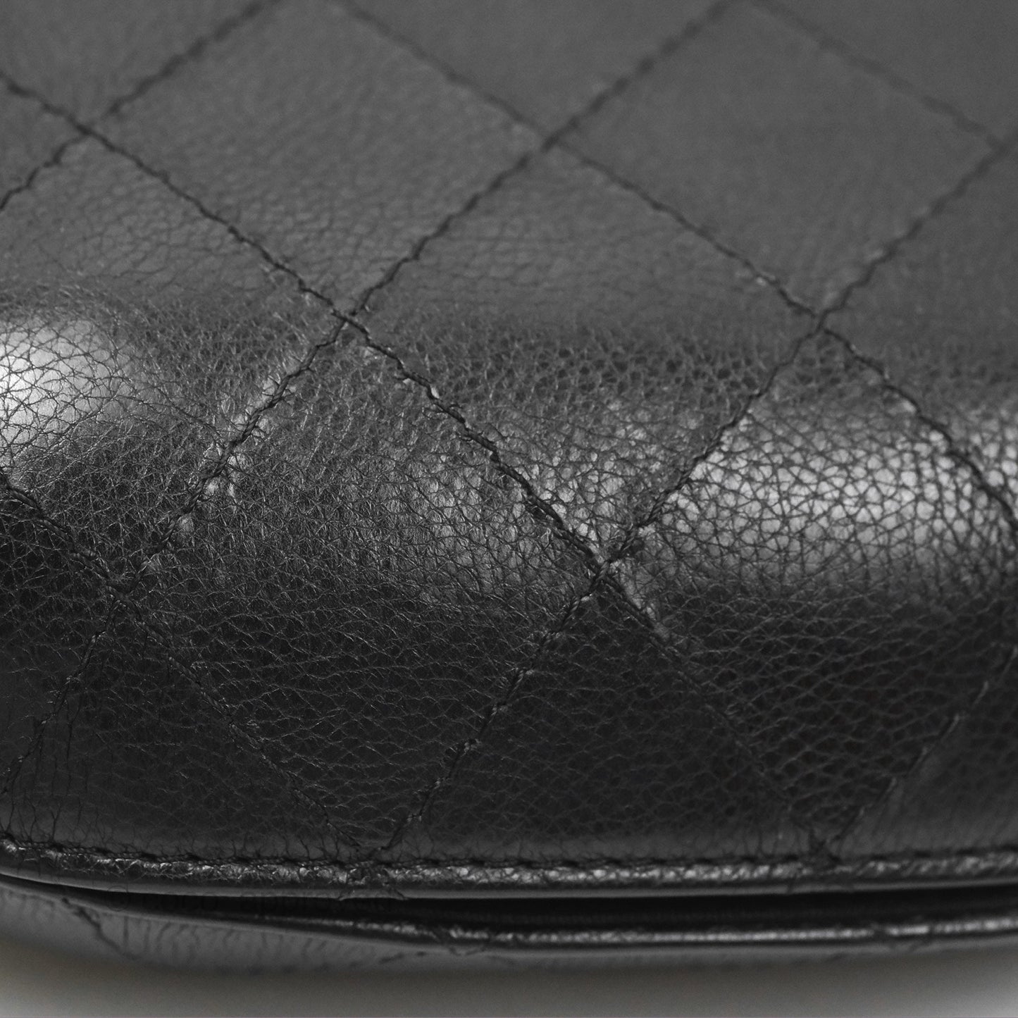Chanel Small Gabrielle Drawstring Bucket Bag Black Aged Calfskin