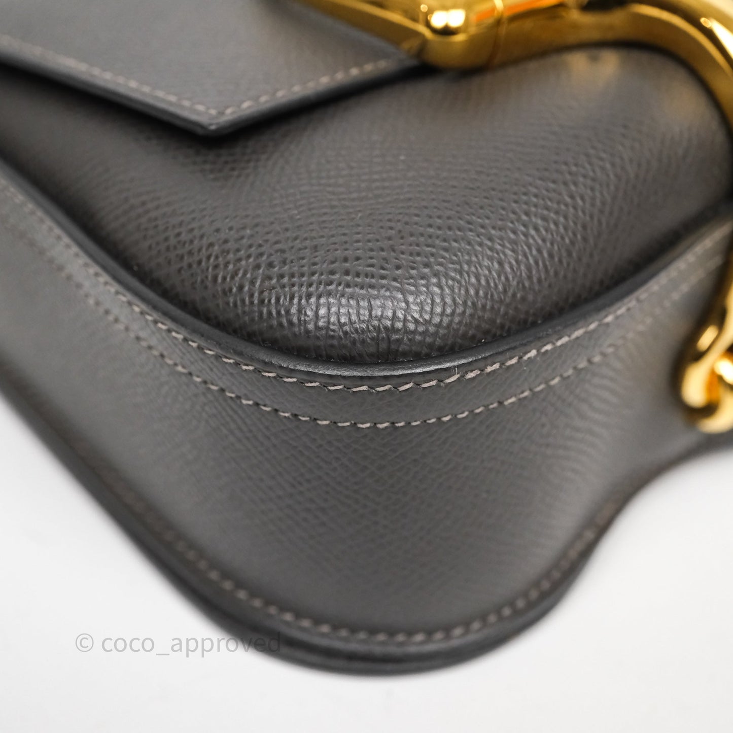 Hermès Della Cavalleria Mini Bag Gris Meyer 0L Epsom Gold Hardware