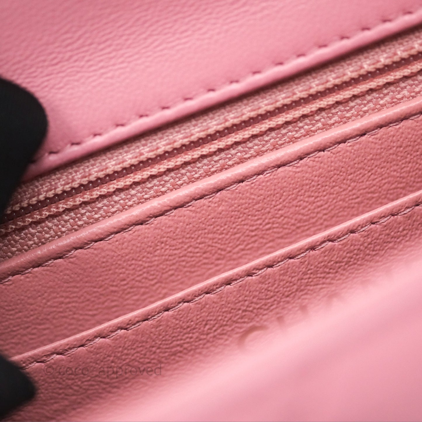 Chanel Mini Square Flap Quilted Pink Lambskin Gold Hardware