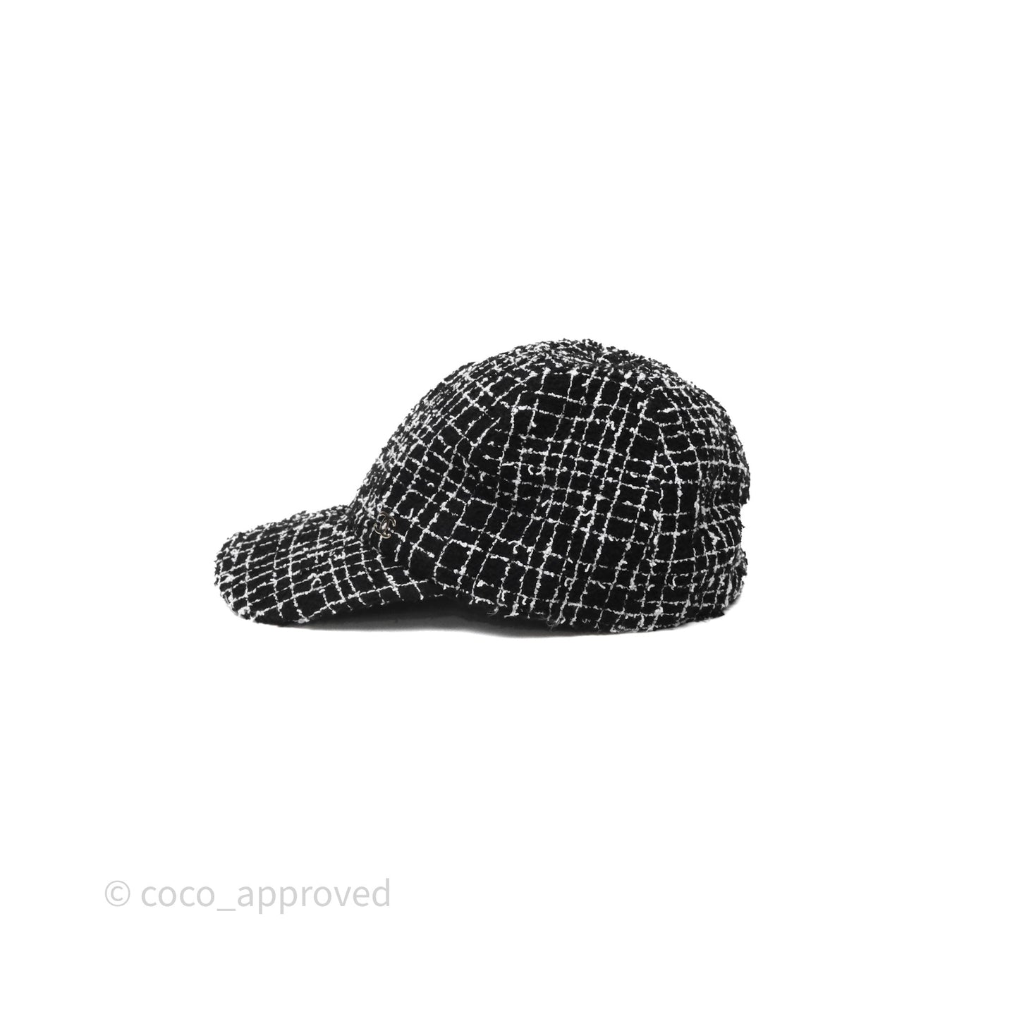 Chanel CC Tweed Cap Black/White