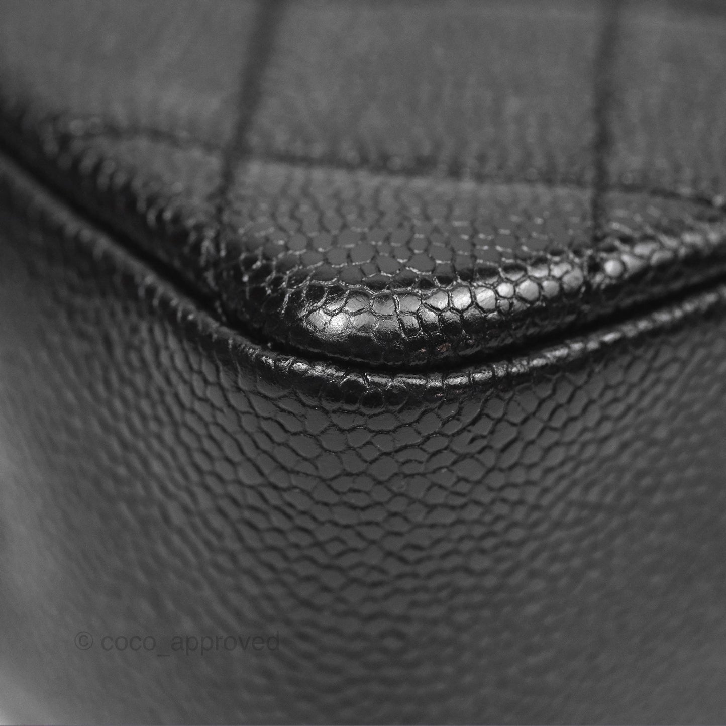 Chanel Quilted Mini Square Flap Bag So Black Caviar Incognito