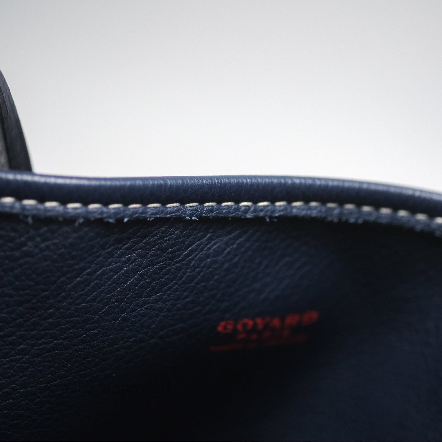 Goyard Anjou Mini Bag Goyardine Canvas Navy
