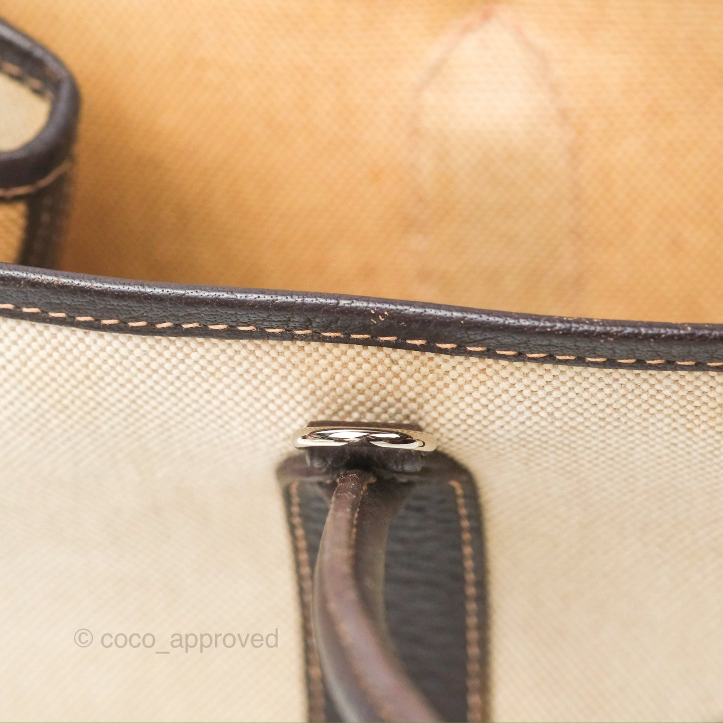 Hermès Garden Party 30 Canvas Brown/ Natural