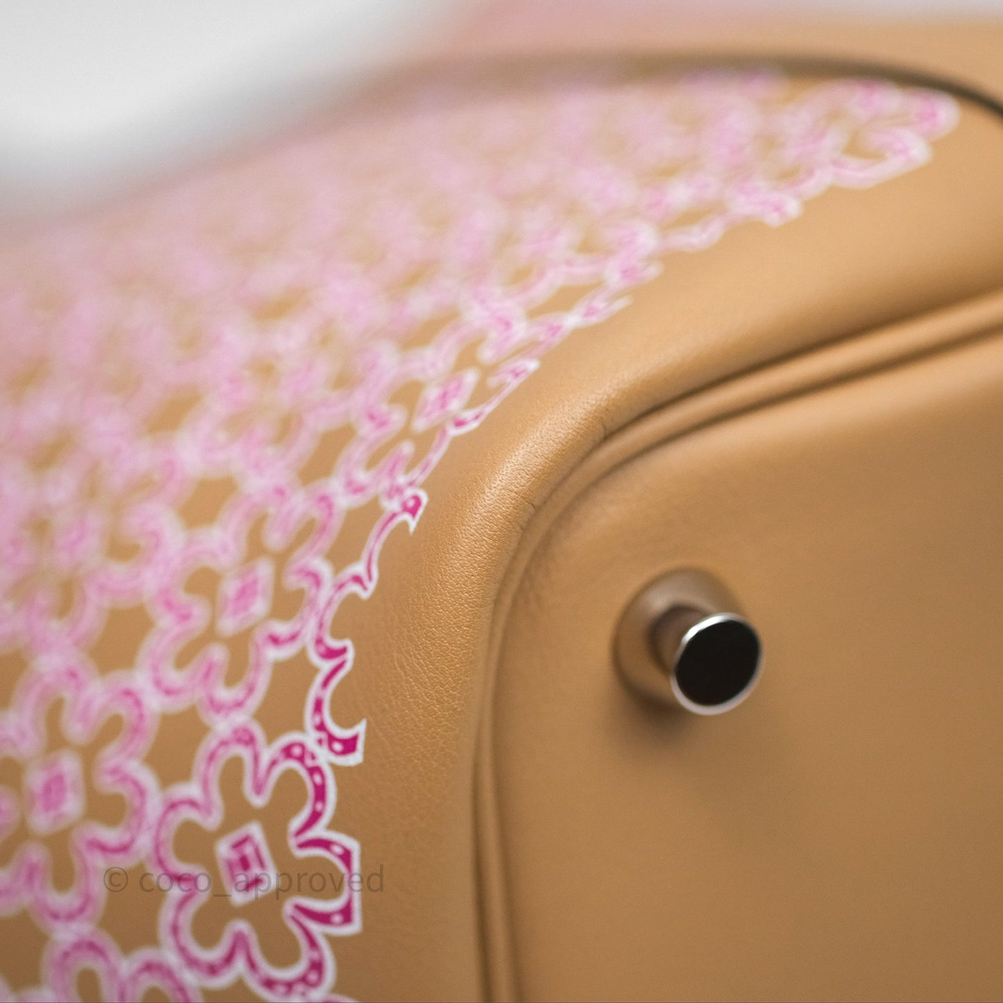 Hermès Picotin Lock 18 Lucky Daisy Chai 0M/ Rose 5T Swift Palladium Hardware