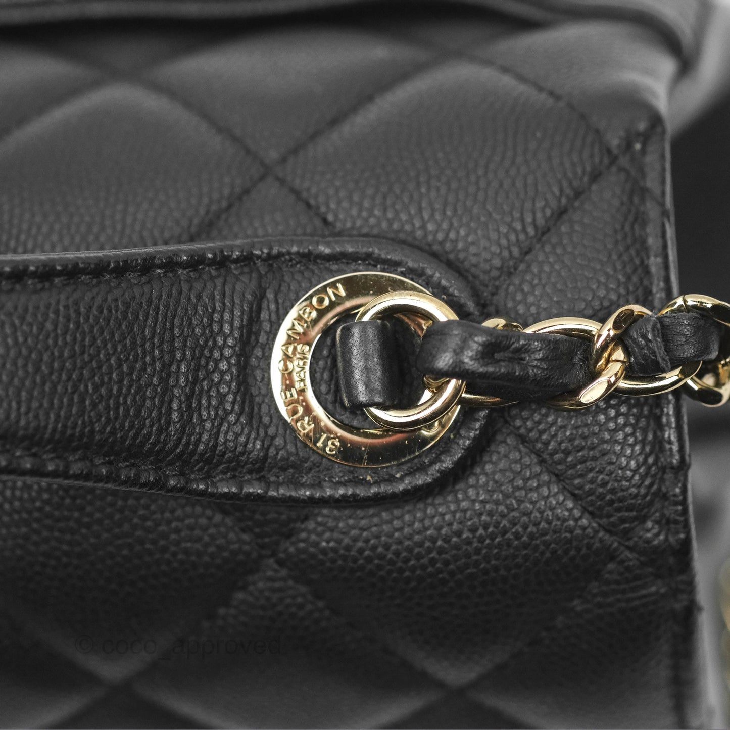 Chanel Quilted Medium Business Affinity Flap Matte Black Caviar Gold Hardware