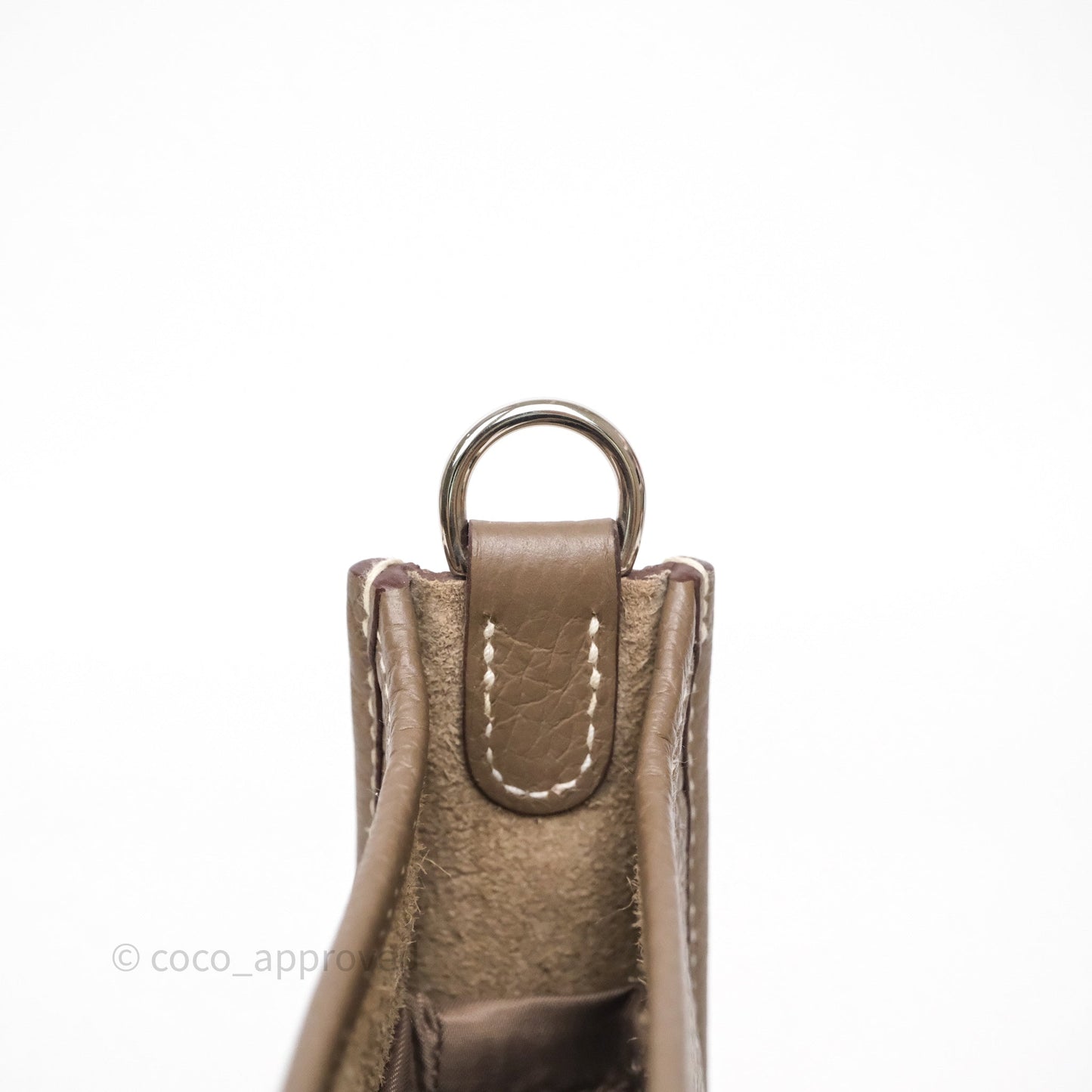 Hermès Mini Evelyne 16 Etoupe Clemence Palladium Hardware
