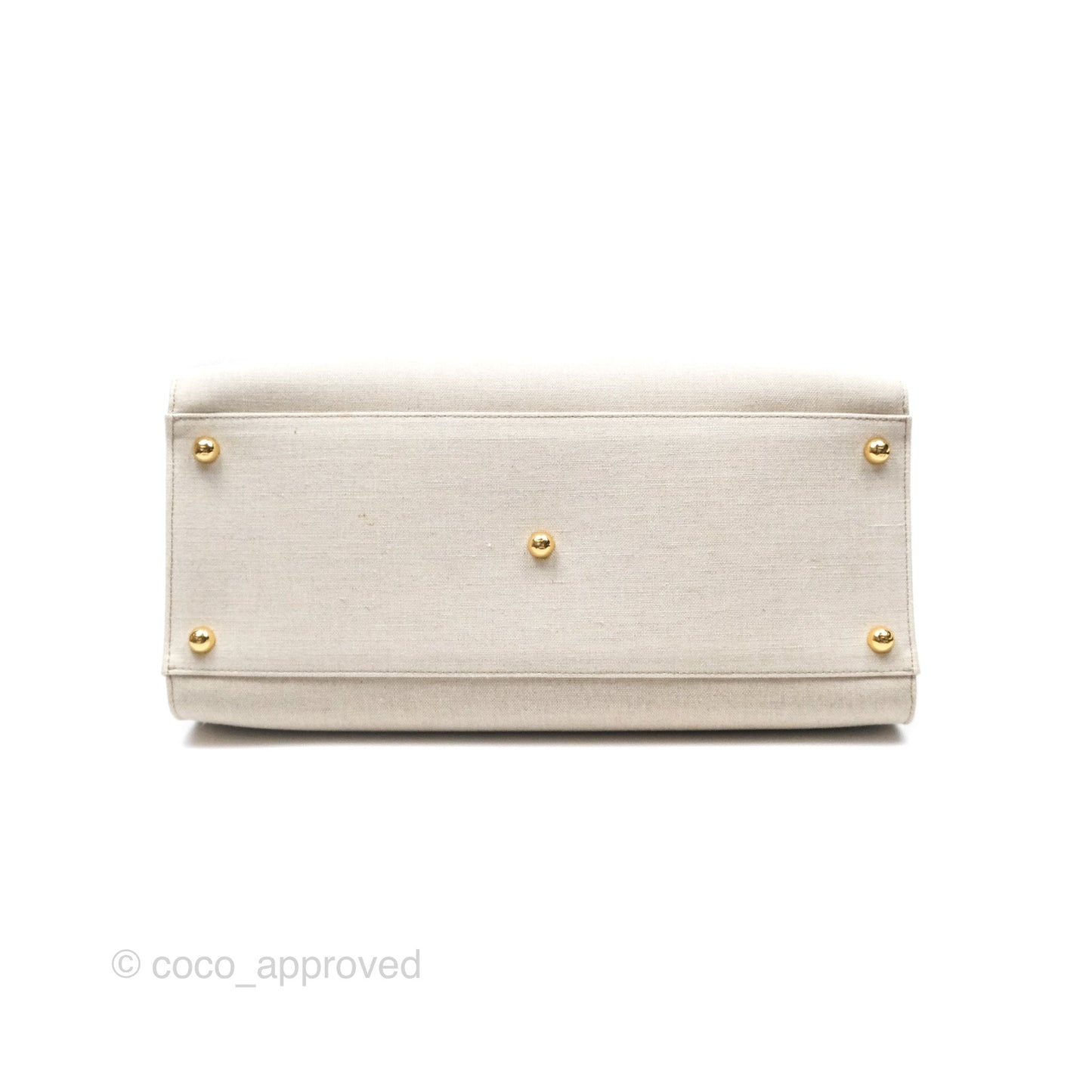 Fendi Sunshine Medium Tote Beige Fabric