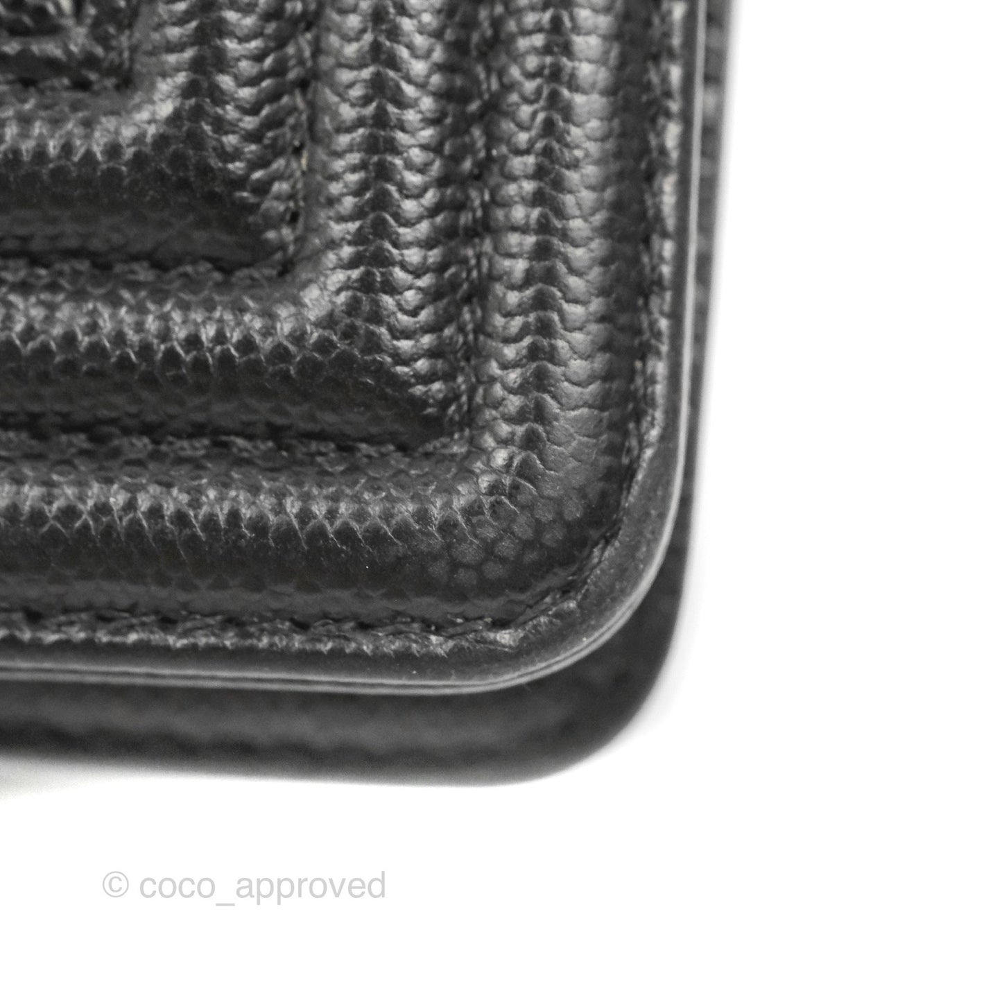Chanel Quilted New Medium Boy Black Caviar Ruthenium Hardware