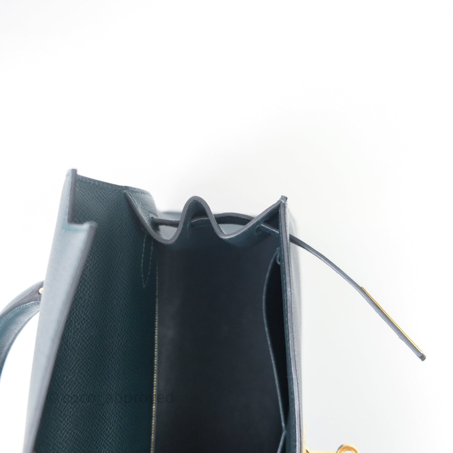 Hermès Kelly 28 6O Vert Cyprès Epsom Gold Hardware