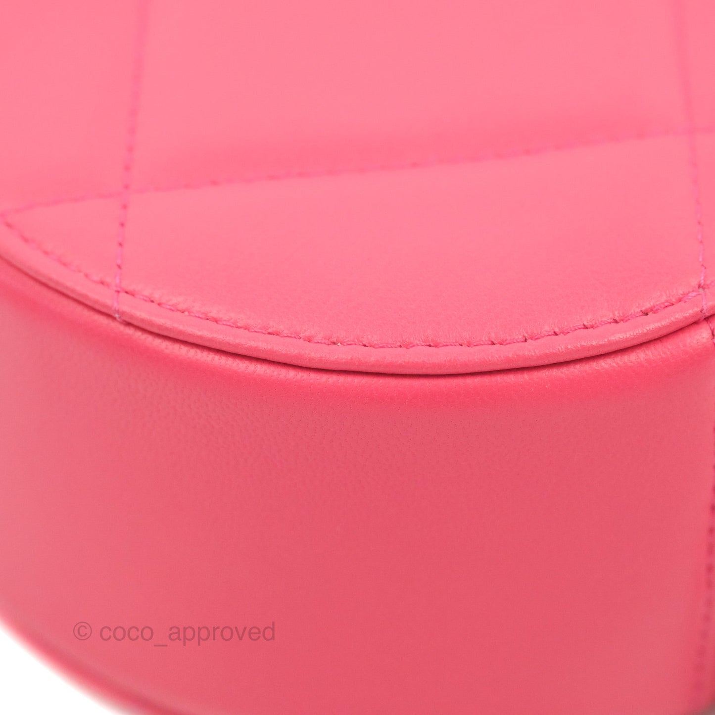 Chanel 19 Round Clutch With Chain Dark Pink Mixed Hardware