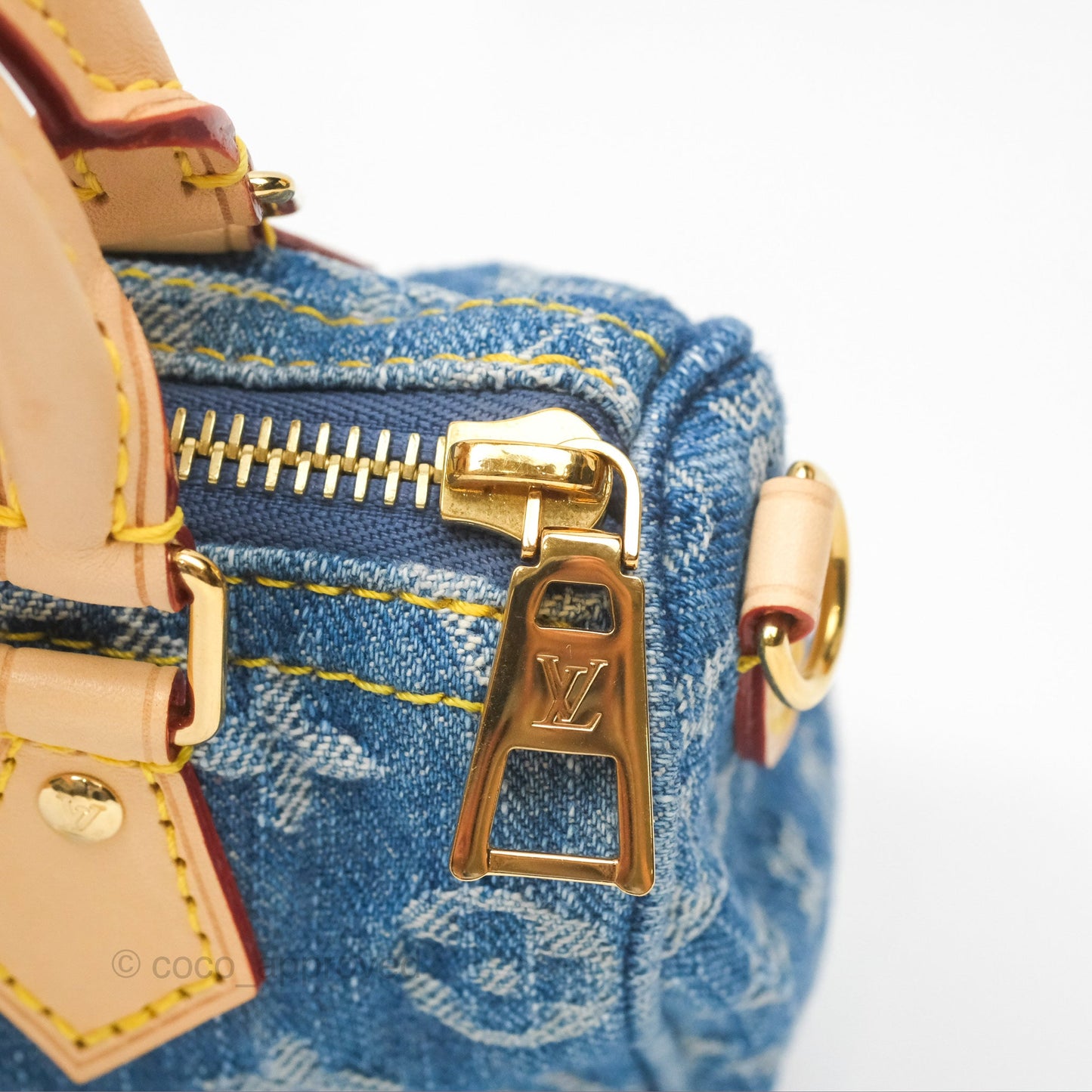 Louis Vuitton Nano Speedy Washed Denim Monogram