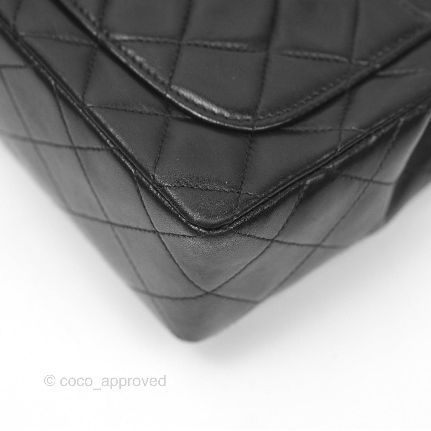 Chanel Vintage Mini Square Black Lambskin 24K Gold Hardware