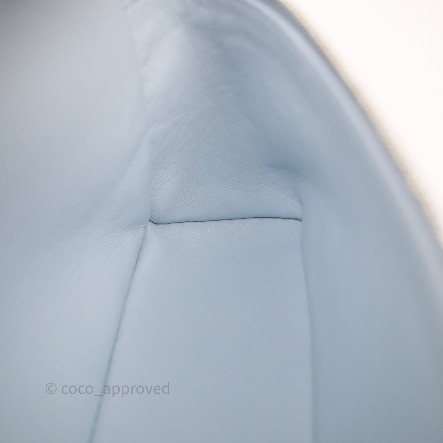 Loro Piana Extra Pocket L19 Light Blue Grained Calfskin