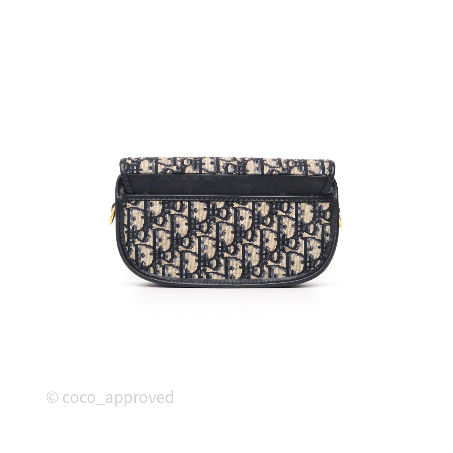 Christian Dior Bobby East-West Bag Blue Oblique Jacquard Canvas