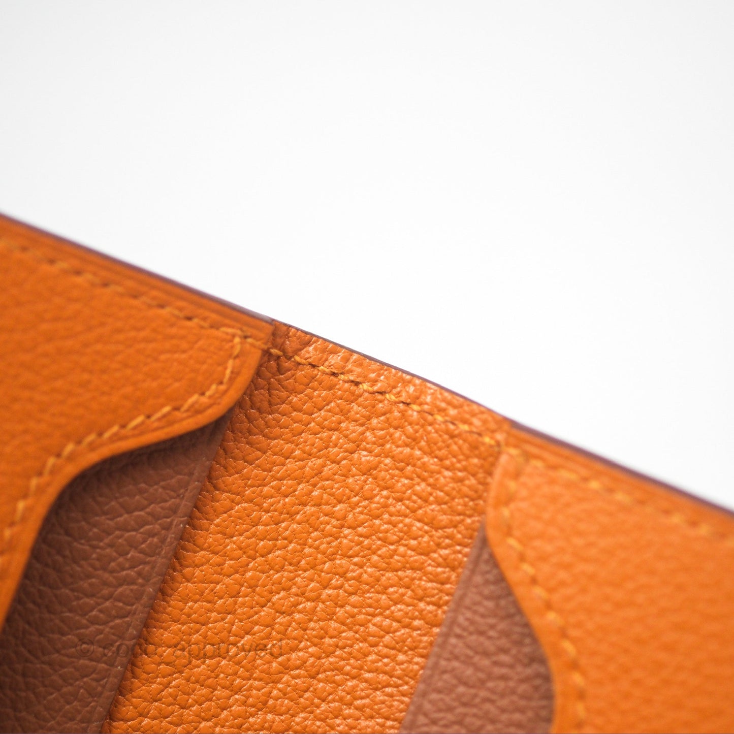 Hermès R.M.S Card Holder I9 Apricot/ 37 Gold Evercolor Palladium Hardware
