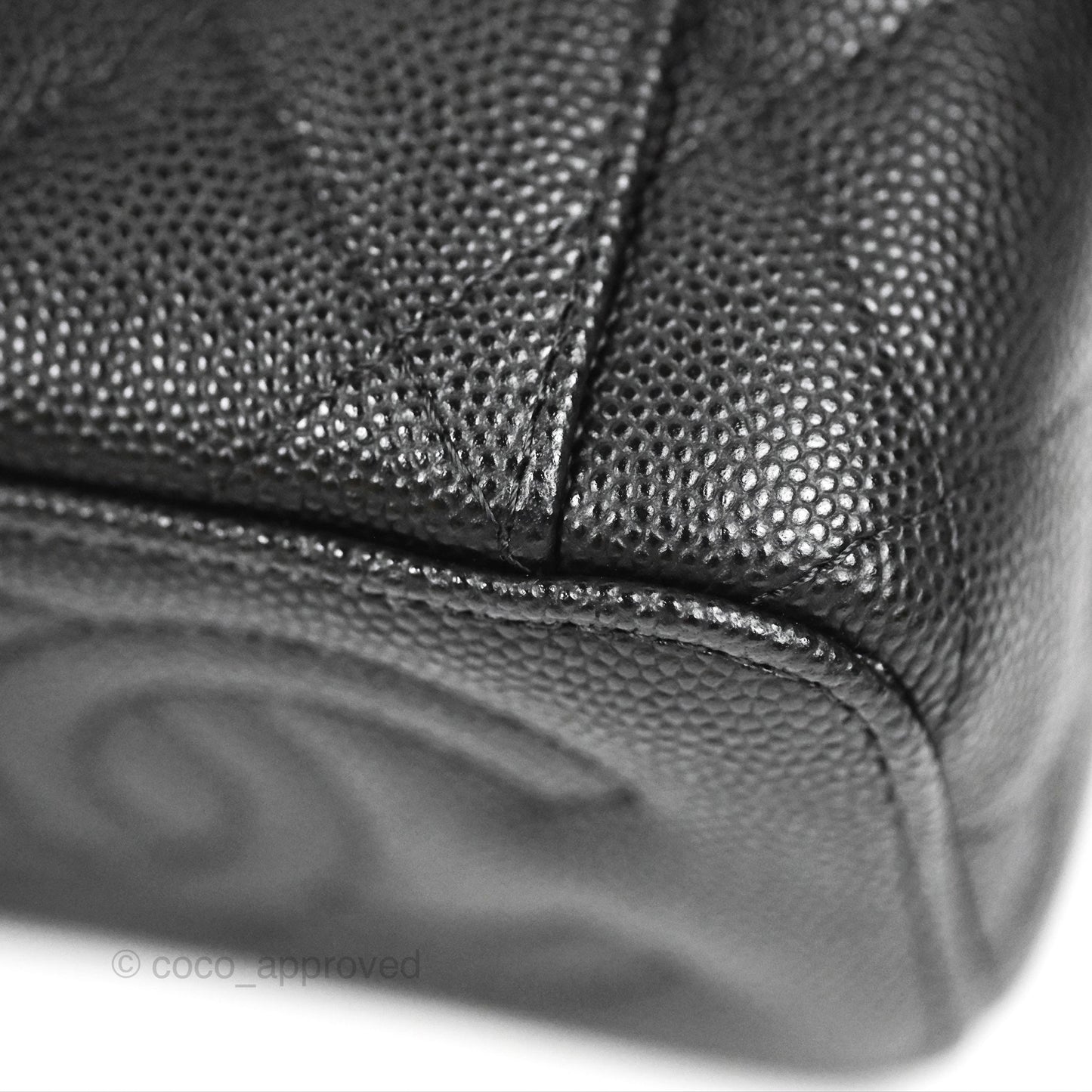 Chanel Mini Vanity With Chain Black Caviar Gold Hardware