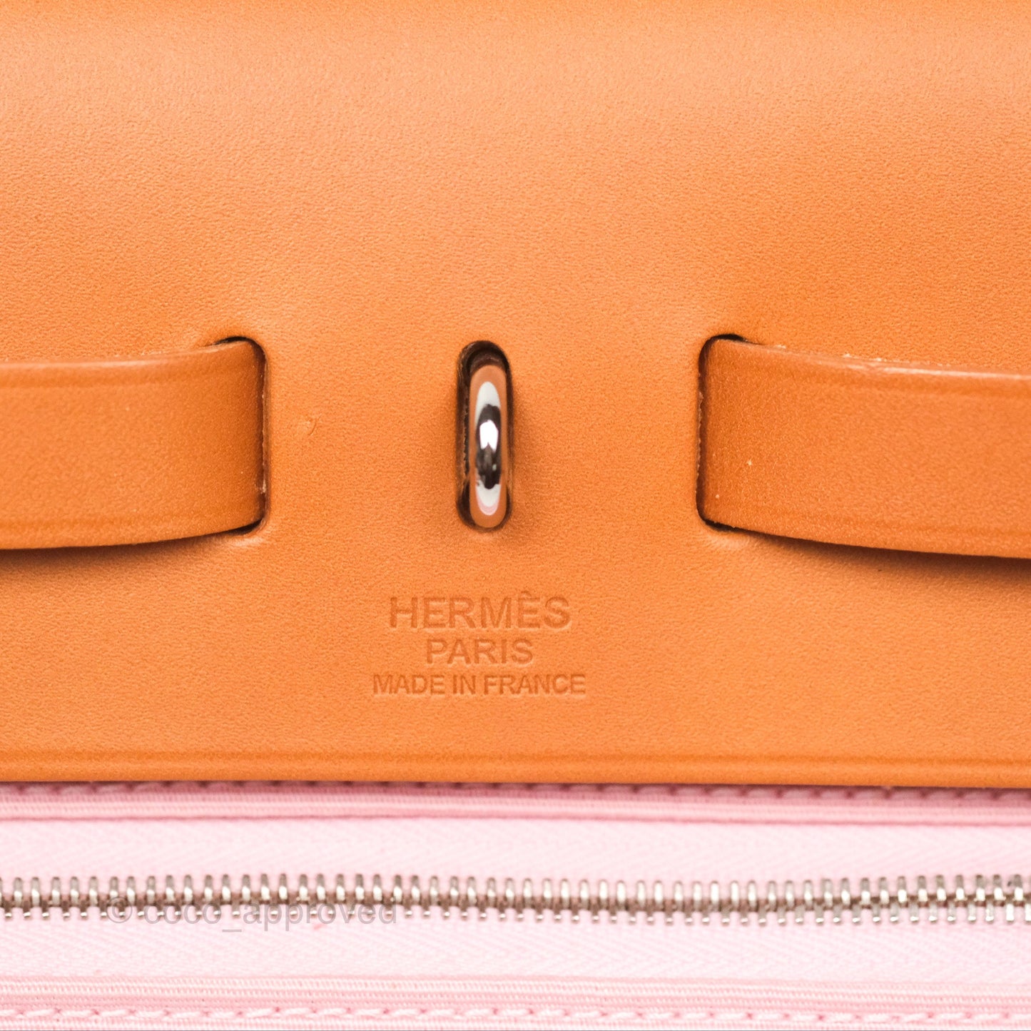 Hermès Herbag Zip 31 Rose Sakura 3Q Canvas Palladium Hardware