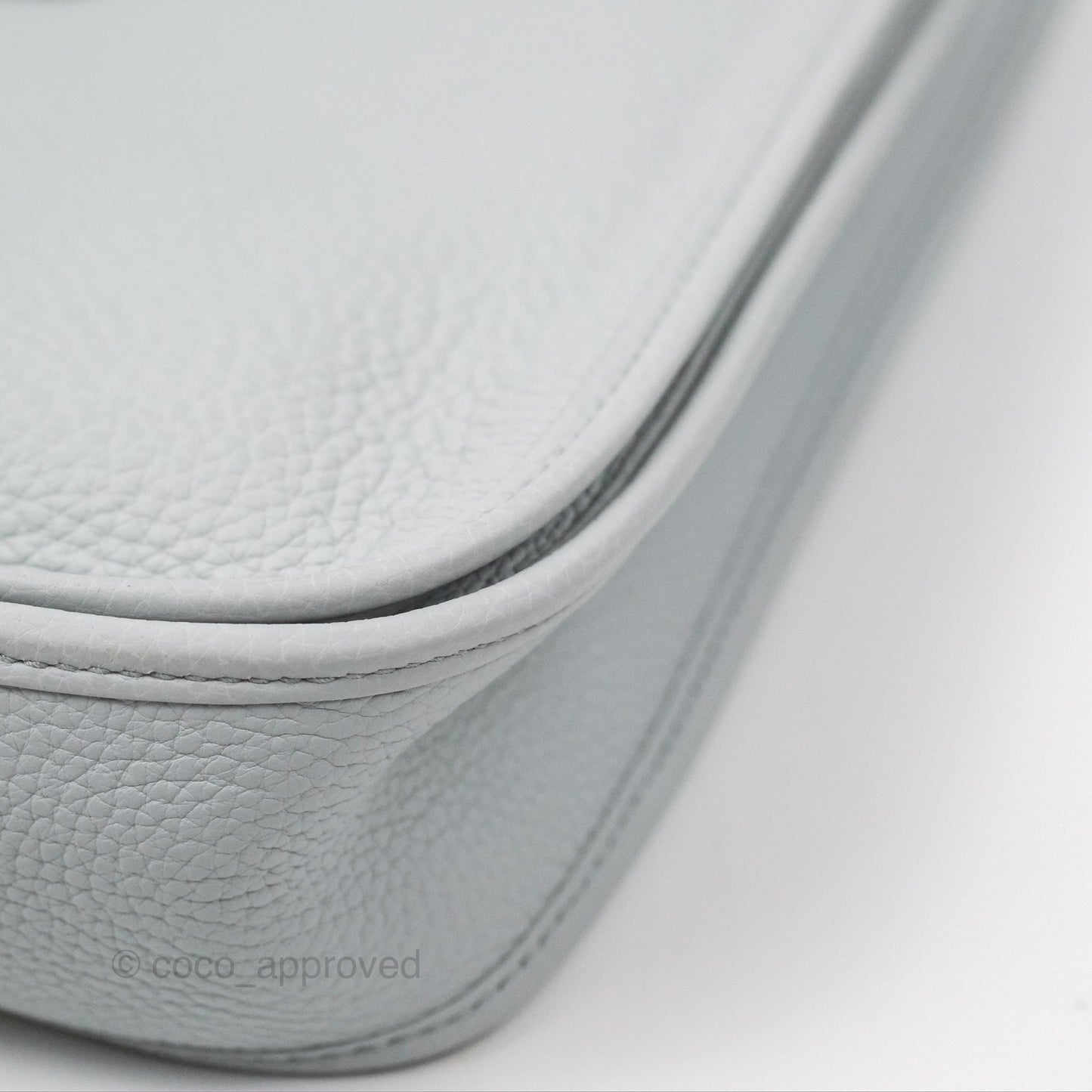 Hermes Evelyne III 29 Bleu Pale Clemence Palladium Hardware