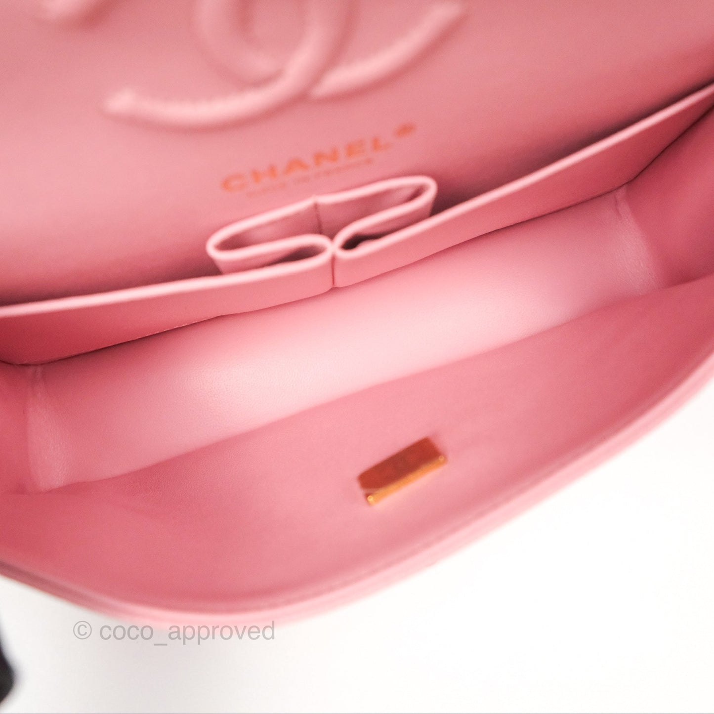 Chanel Small Classic Flap Quilted Sakura Pink Caviar Gold Hardware