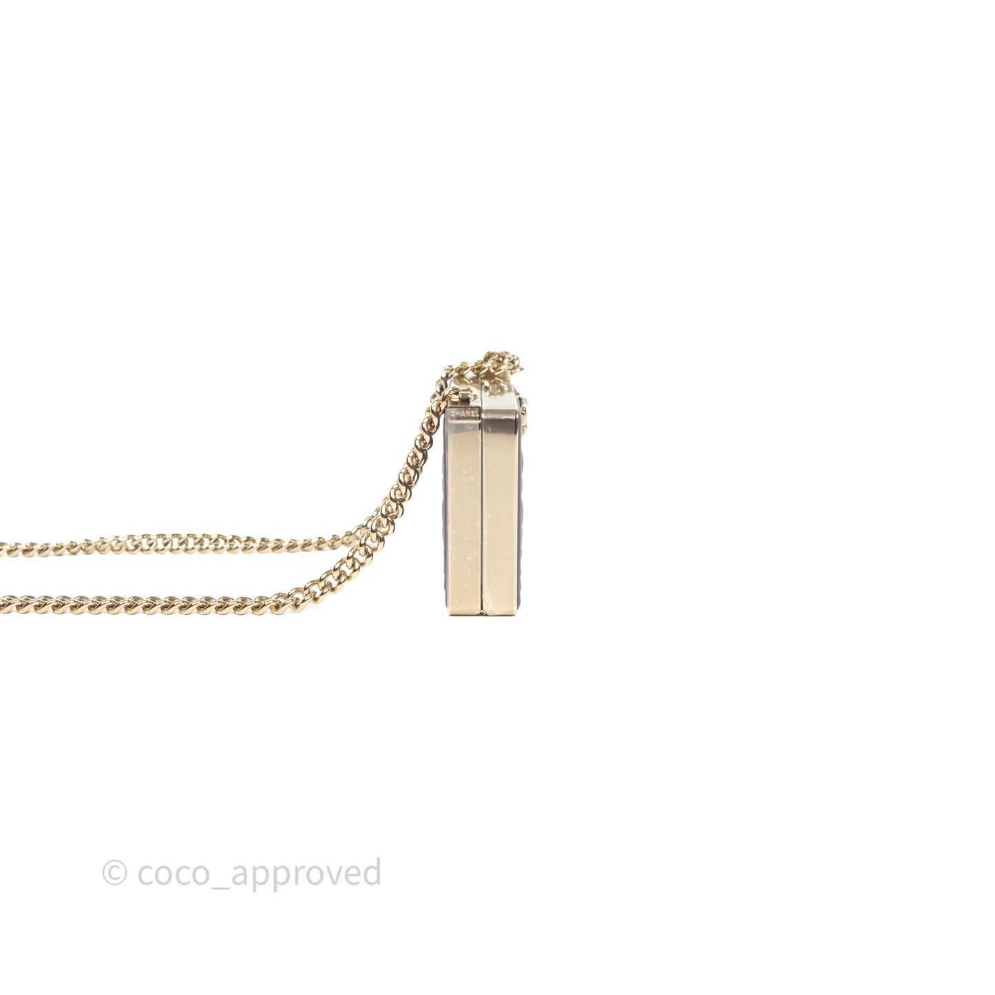 Chanel Grey Boy Mini Clutch Lambskin Gold Hardware