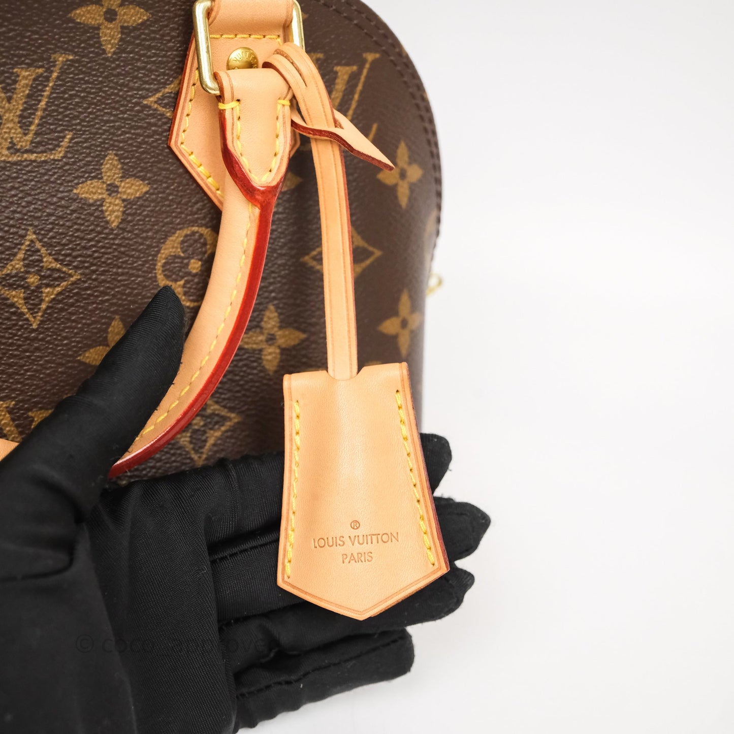 Louis Vuitton Monogram Alma BB Bag Gold Hardware