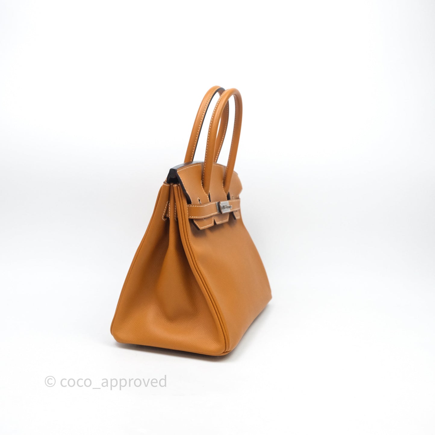 Hermes Birkin 30 Toffee Epsom Palladium Hardware