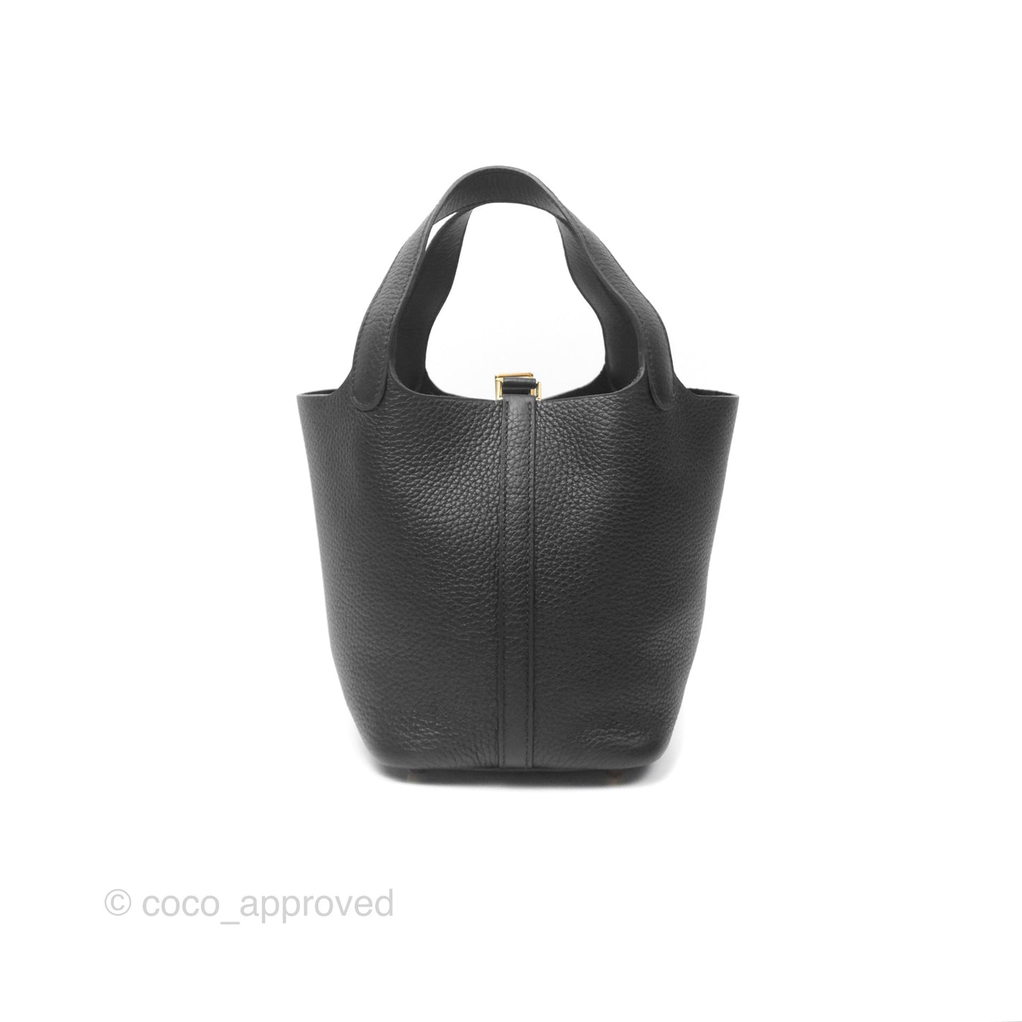 Hermès Picotin Lock 18 Black Clemence Gold Hardware