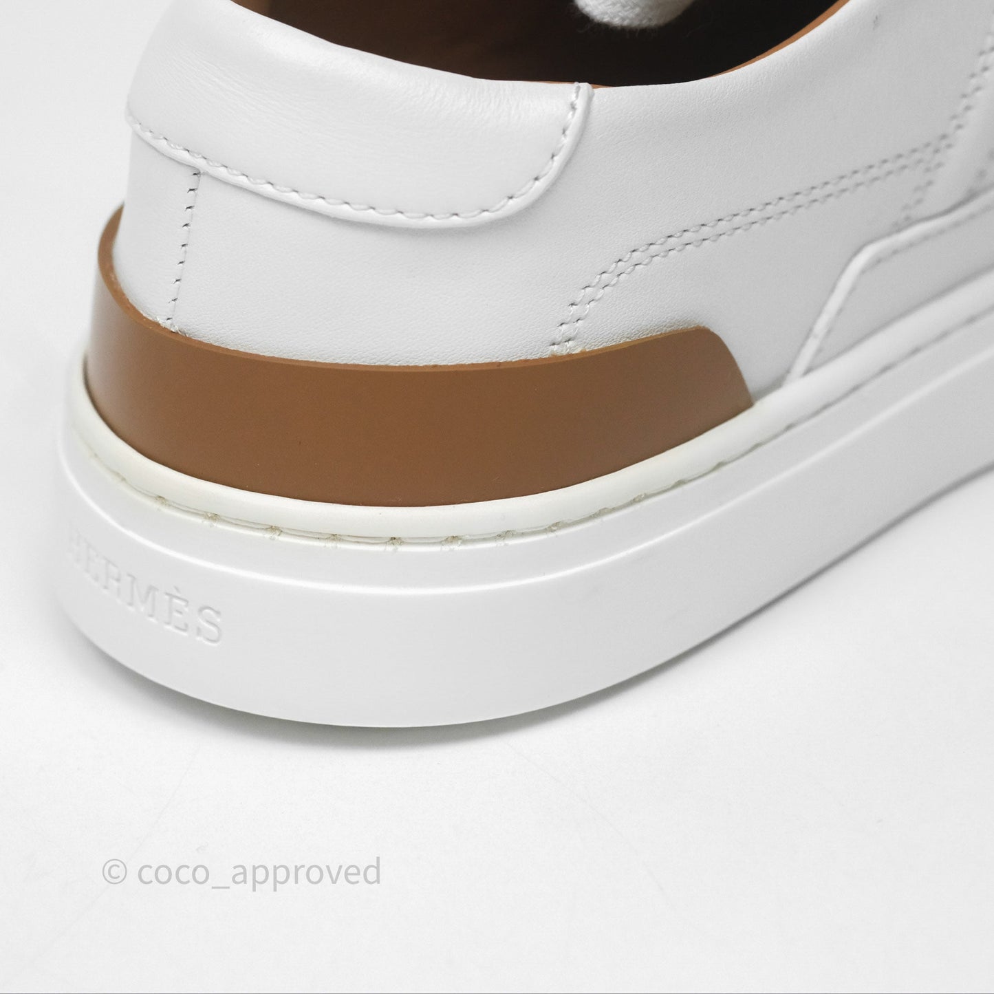 Hermès Deep Sneaker Calfskin White Size 37