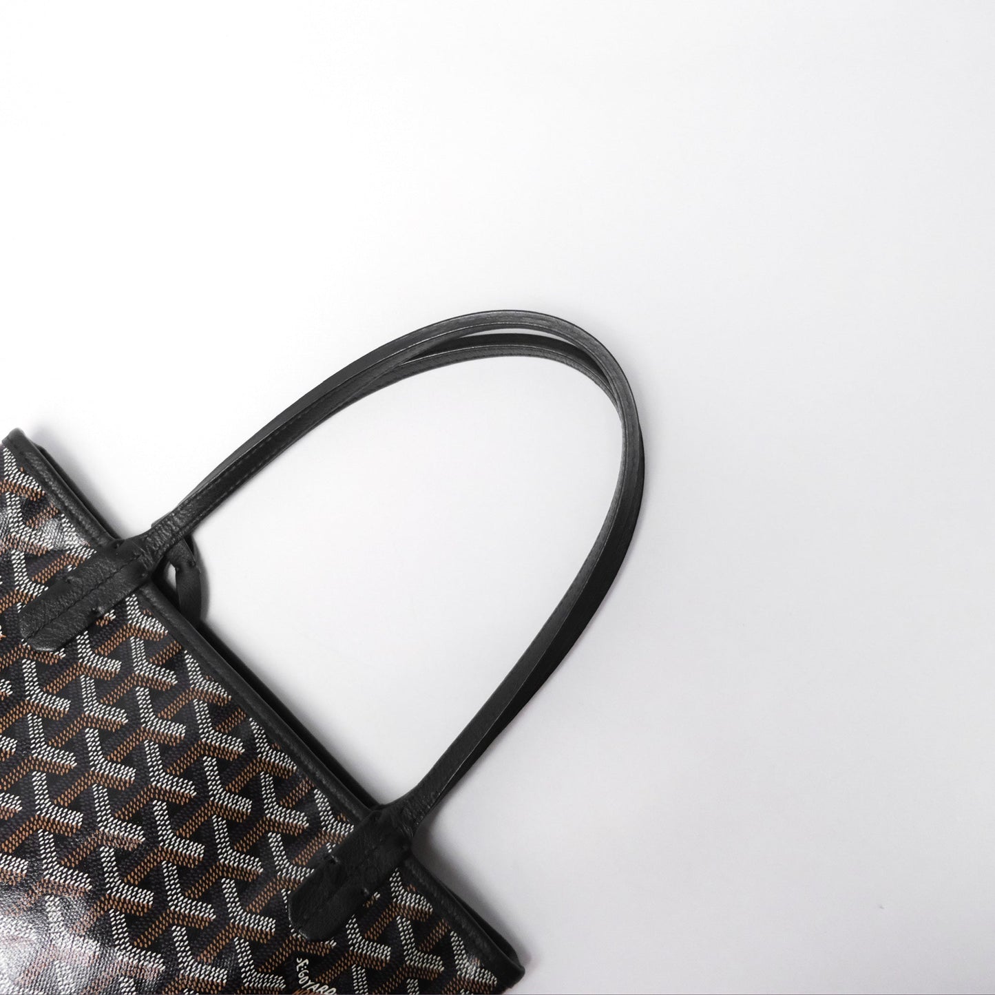 Goyard Anjou Mini Bag Goyardine Canvas Black
