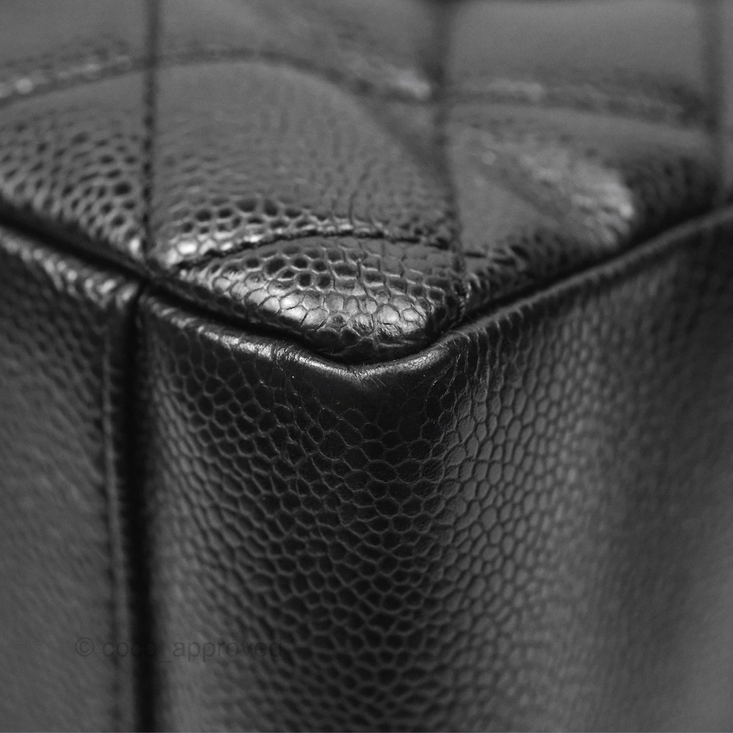 Chanel GST Black Caviar Silver Hardware