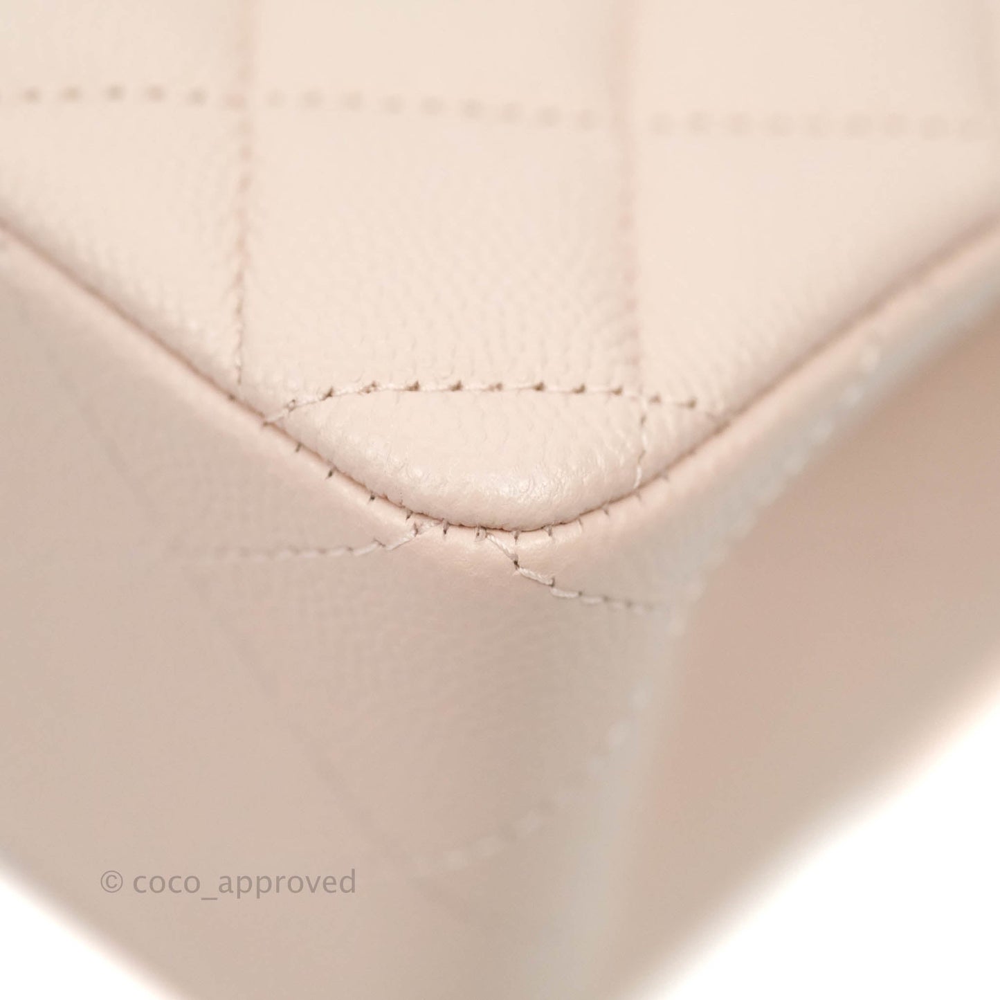 Chanel Classic Small S/M Flap Rose Clair Pink Caviar Gold Hardware 21C