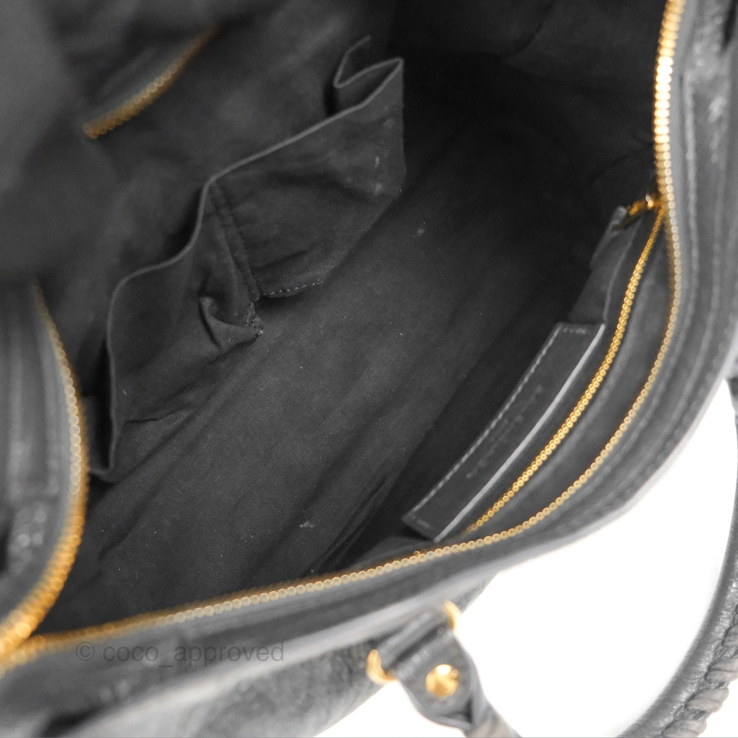 Balenciaga Classic Small City Bag Dark Grey Aged Calfskin Gold Hardware