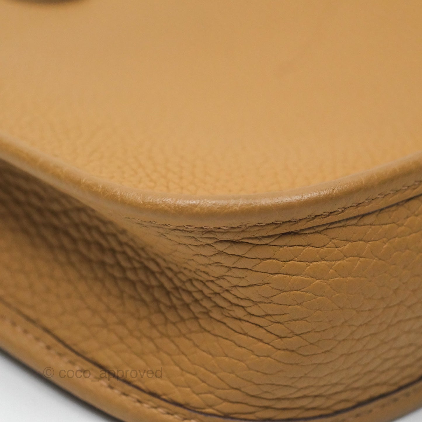 Hermès Mini Evelyne 16 Biscuit 48 Clemence Gold Hardware