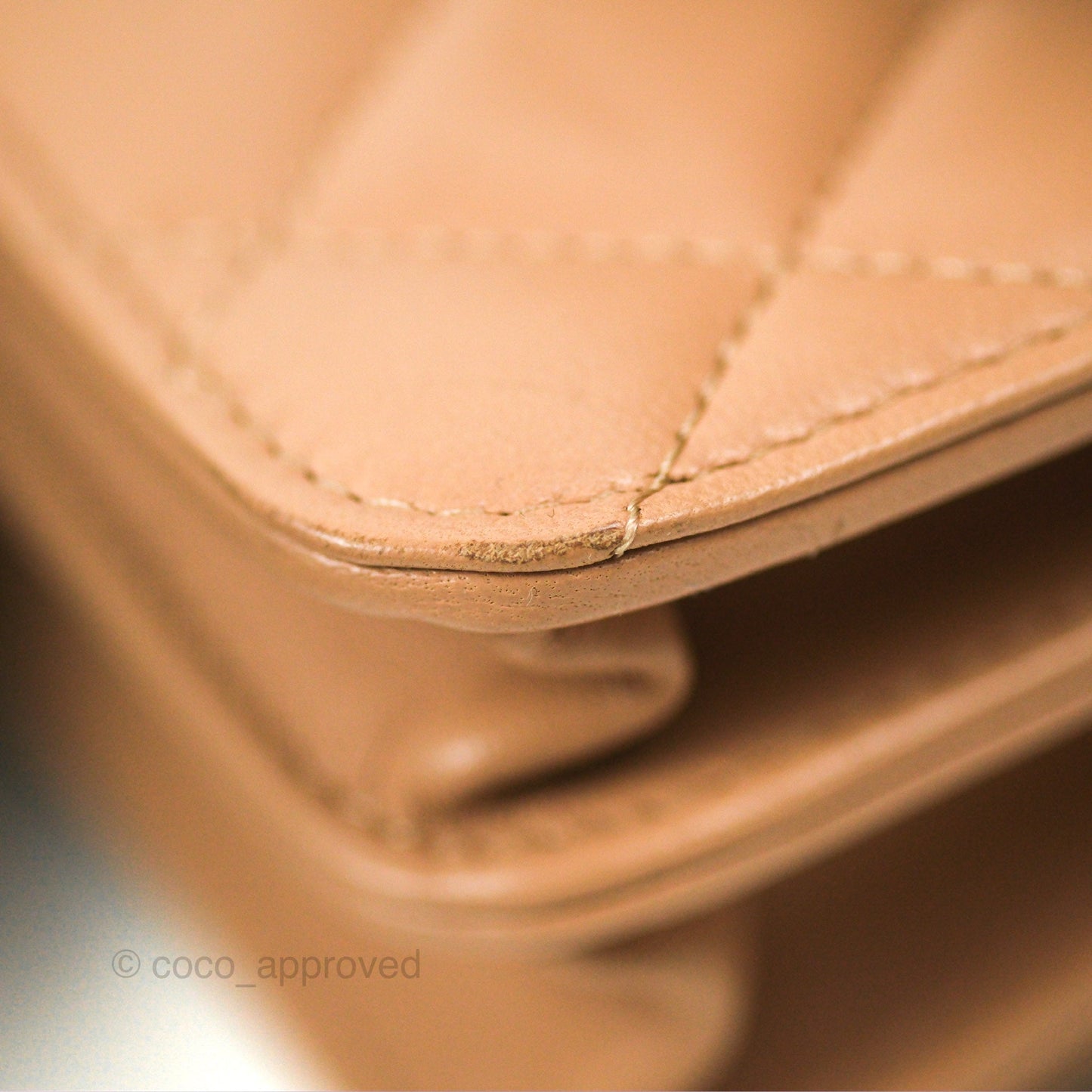 Chanel Mini Trendy WOC Beige Lambskin Gold Hardware 22B