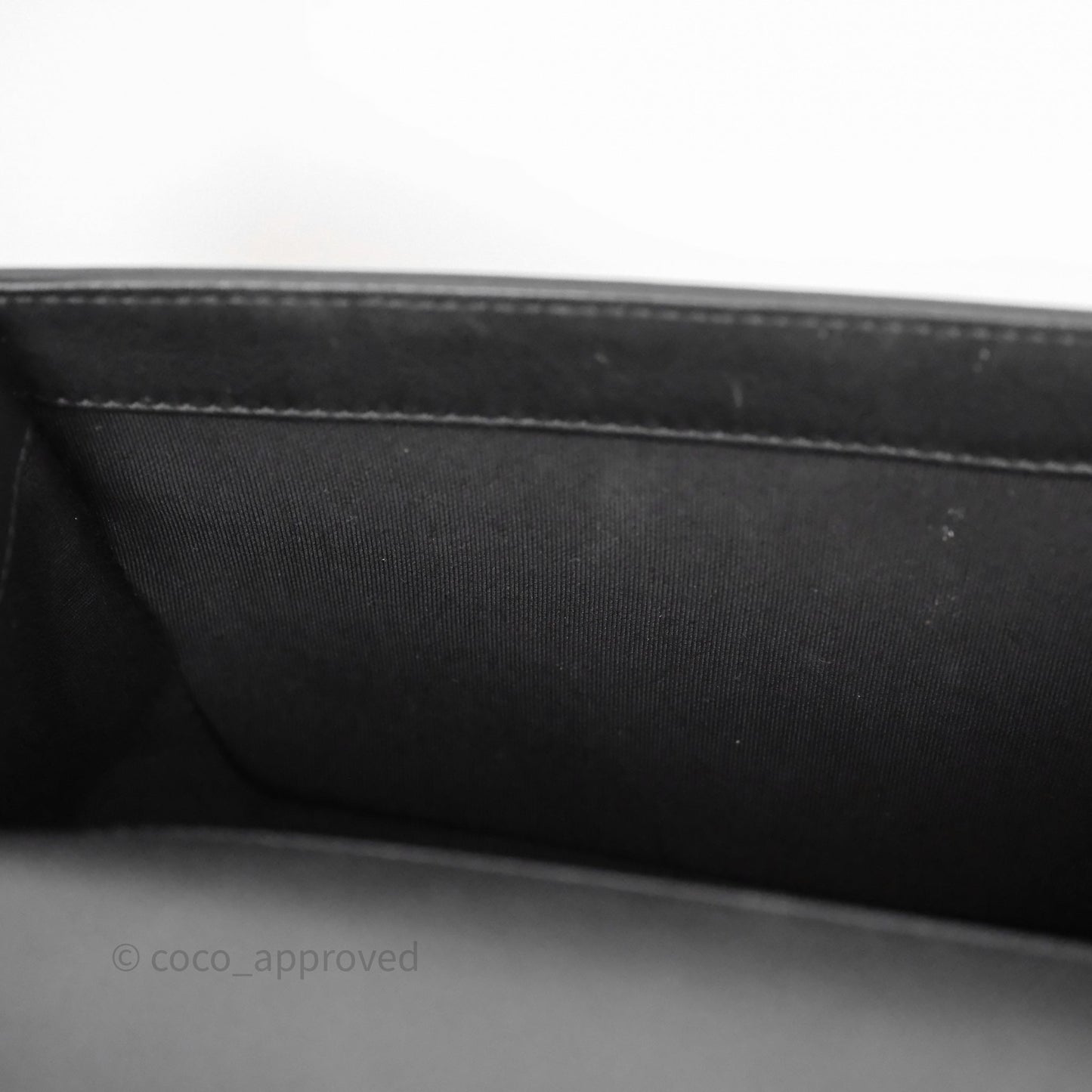 Chanel Quilted Medium Boy Black Calfskin Ruthenium Hardware