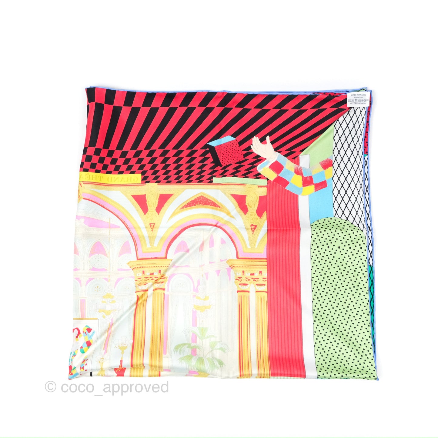Hermès Grand Theater Nouveau Silk Scarf 90